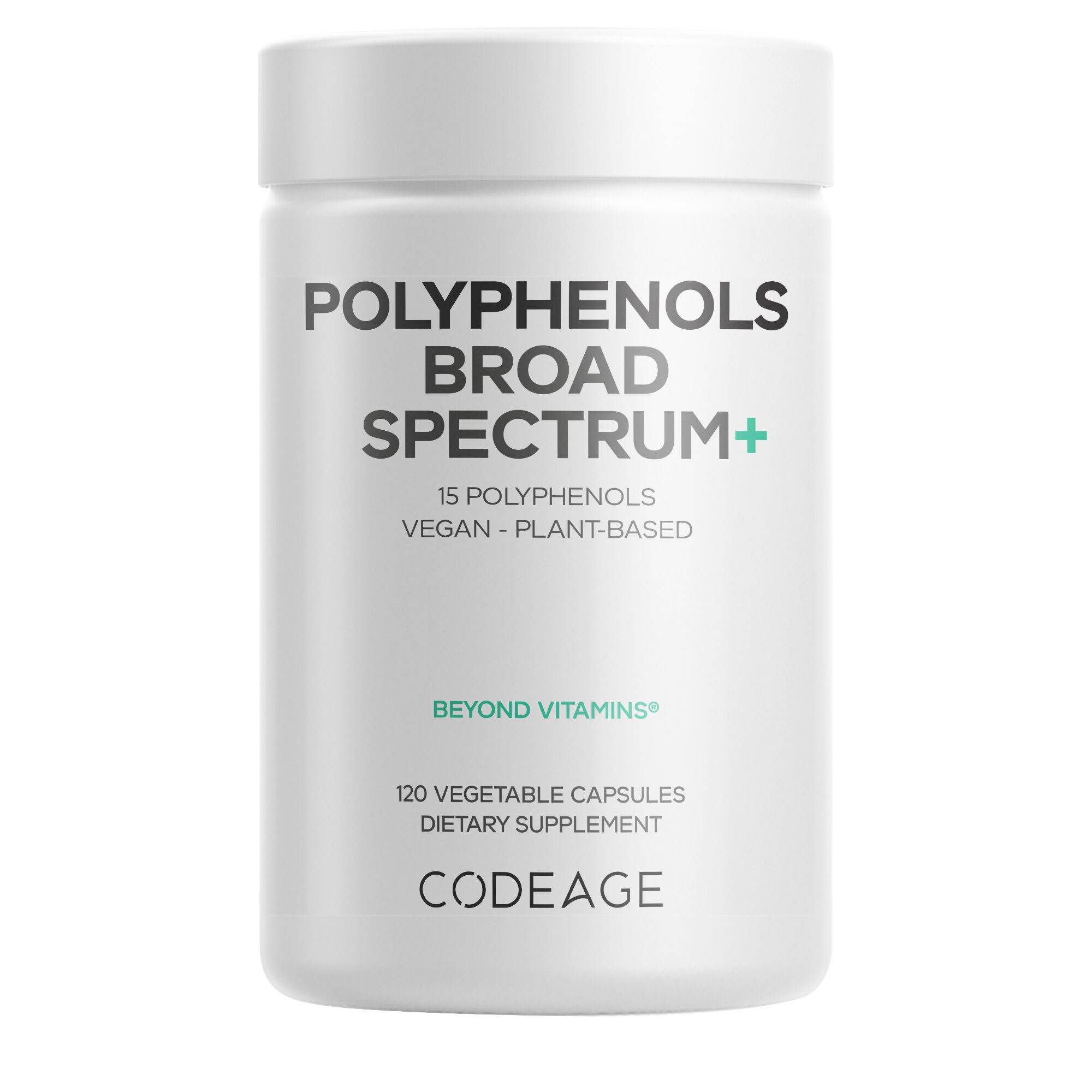 Polyphenols Broad Spectrum+ Supplement Blend of 15 Berries Plant Based