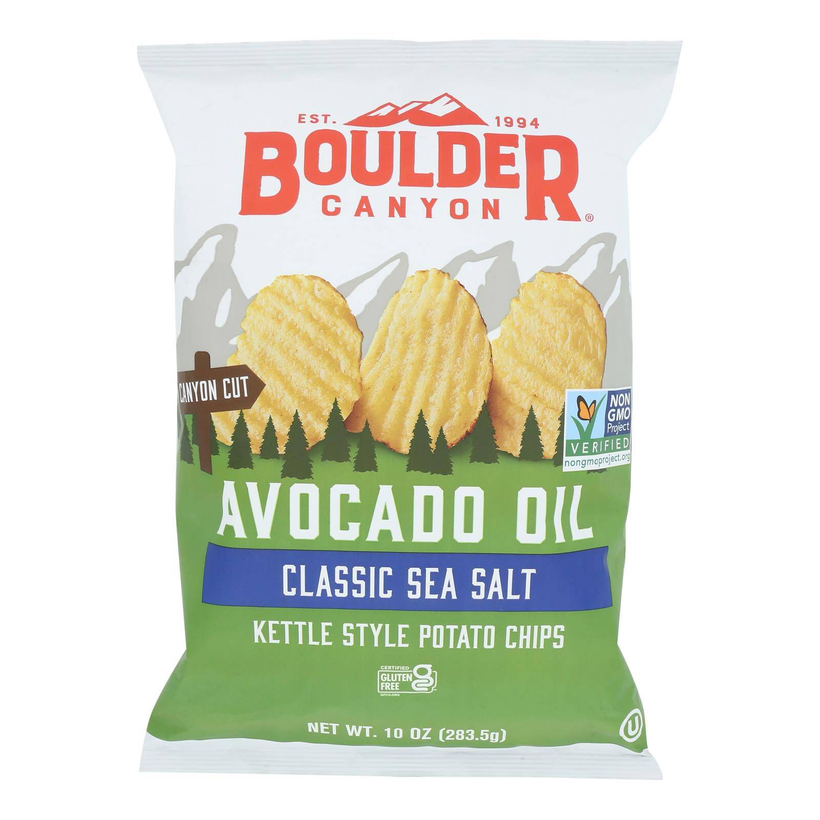 Kettle Cooked Avocado Oil Chips - Case Of 12, 10 Oz