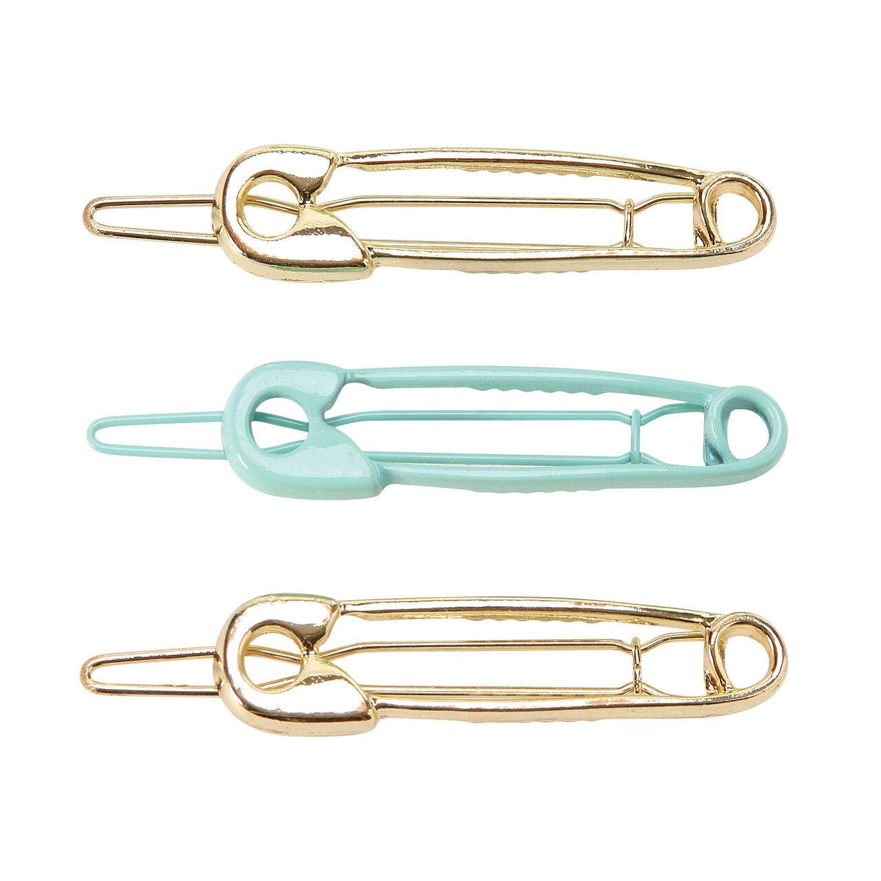 Totally Fresh Safety Pin Barrette Set 3PC