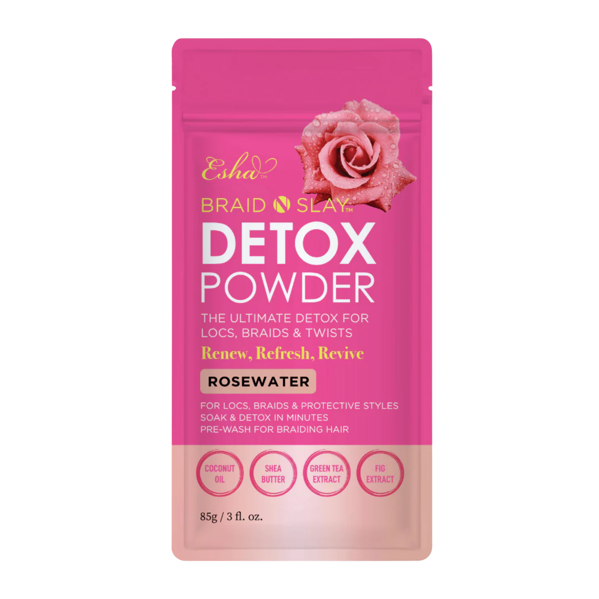 Braid N Slay Detox Powder - Rosewater