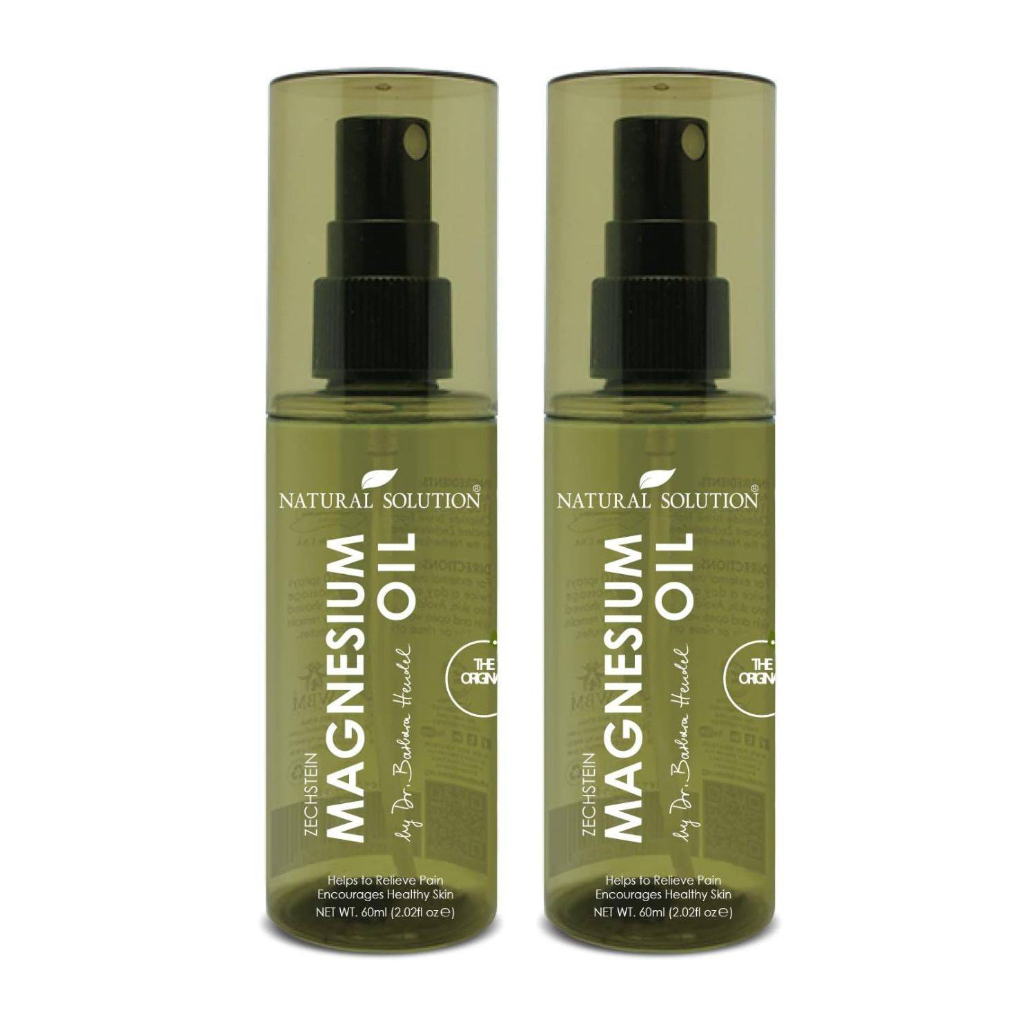 Natural Solution Magnesium Oil Spray (2-Pack) for Muscles & Joints