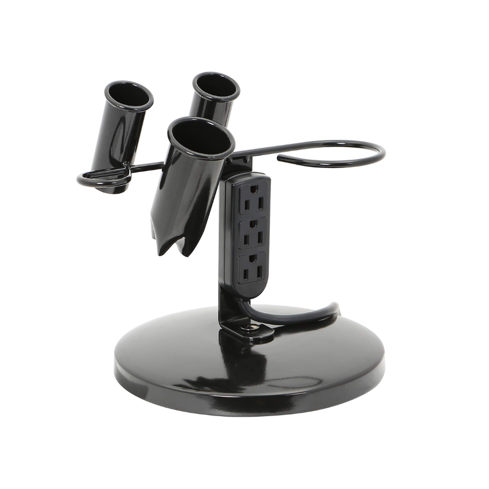 Hair Salon Curling Flat Iron & Blow Dryer Holder with Power