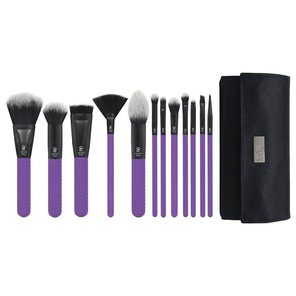 Pro 13pc Complete Wrap Makeup Brush Kit