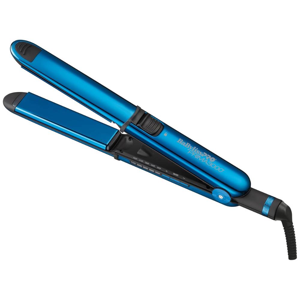 Nano Titanium Prima3000&reg; 1&frac14;" Ionic Styling Iron (Black + Blue)