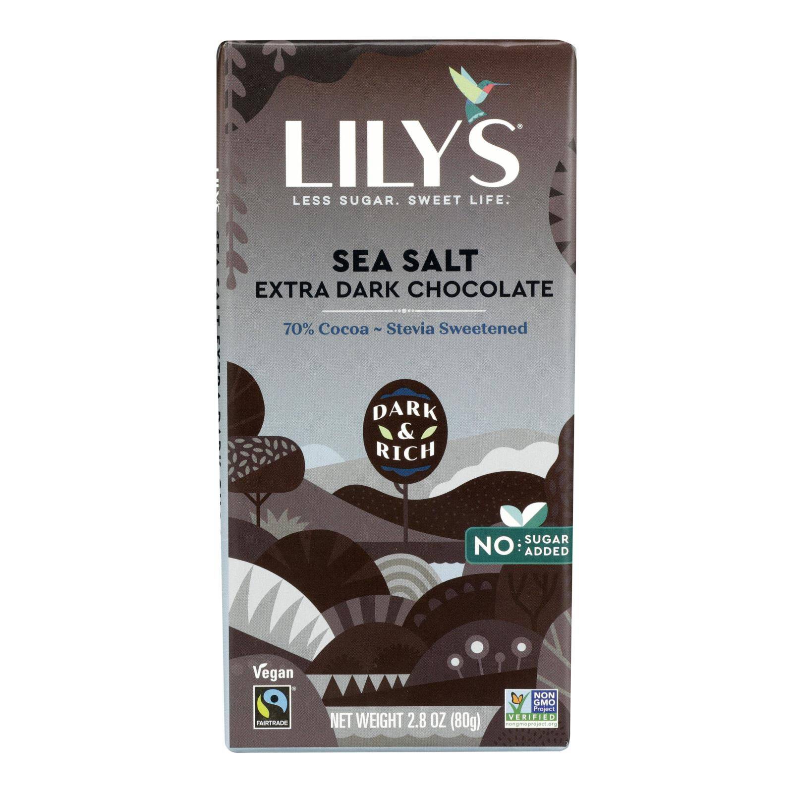Chocolate Bar - 70% Cocoa Stevia Sweetened - Case Of 12, 2.8 Oz