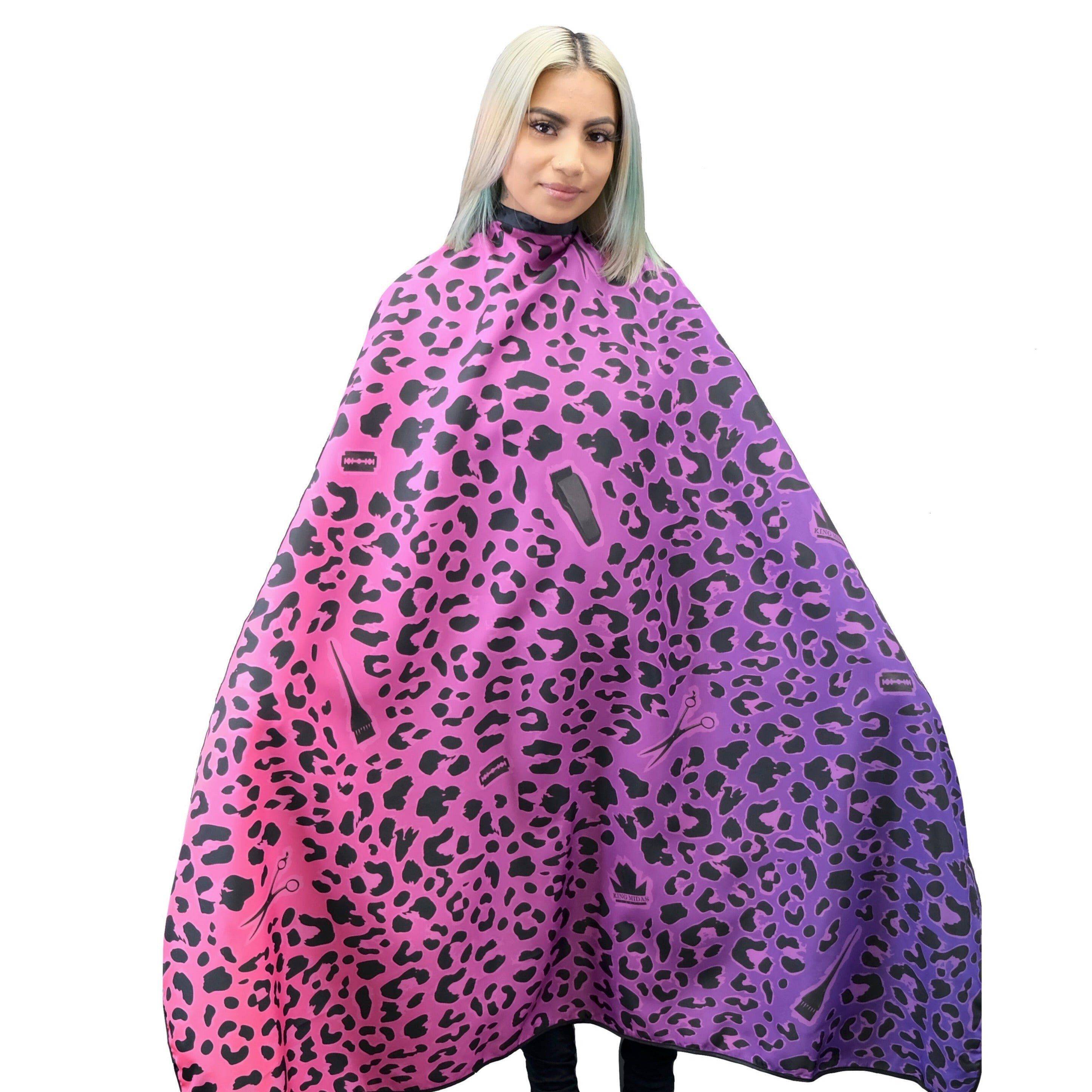Exotic Leopard Hair Stylist Cape Collection