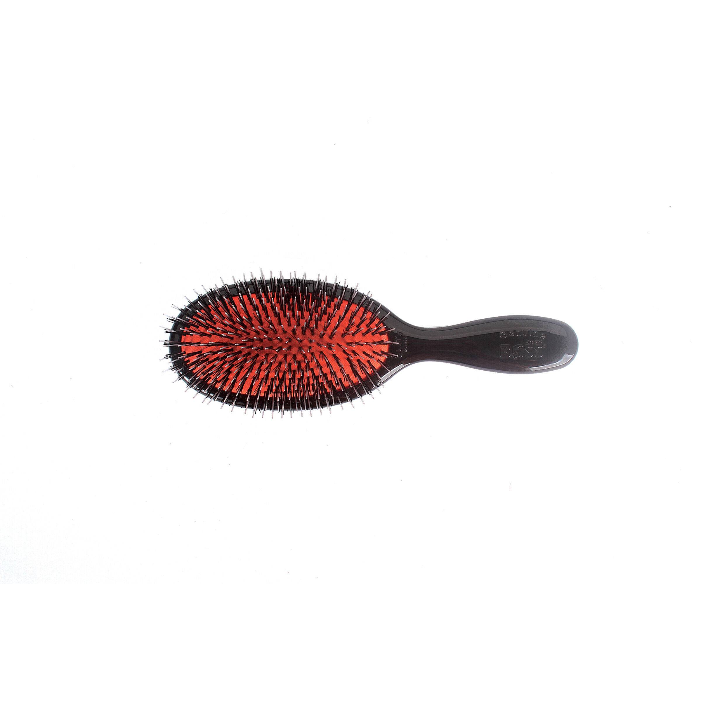 Elite Shine&Condition Natural Bristle&Nylon Pin Acrylic Handle