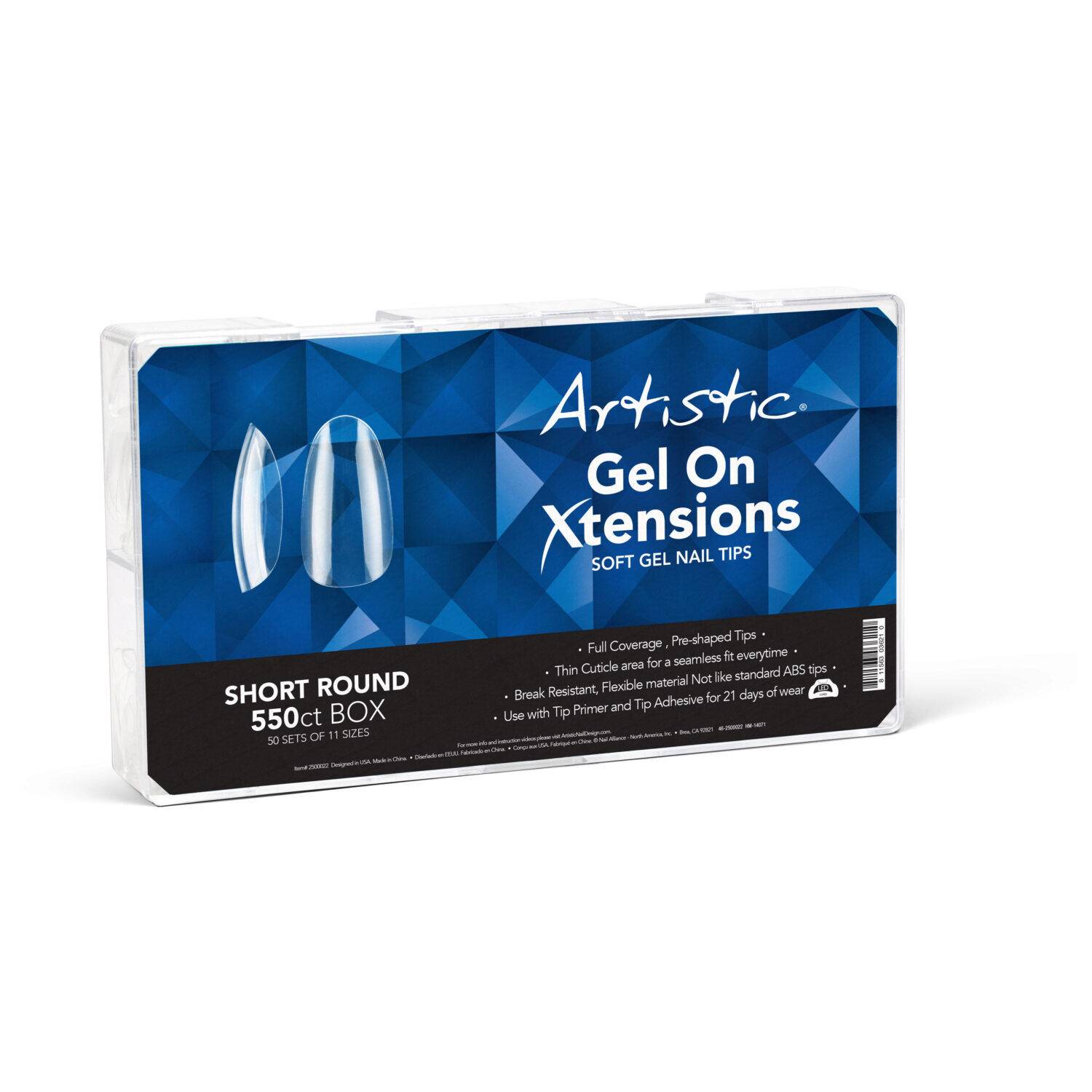 Gel On Xtensions, Round - 550CT