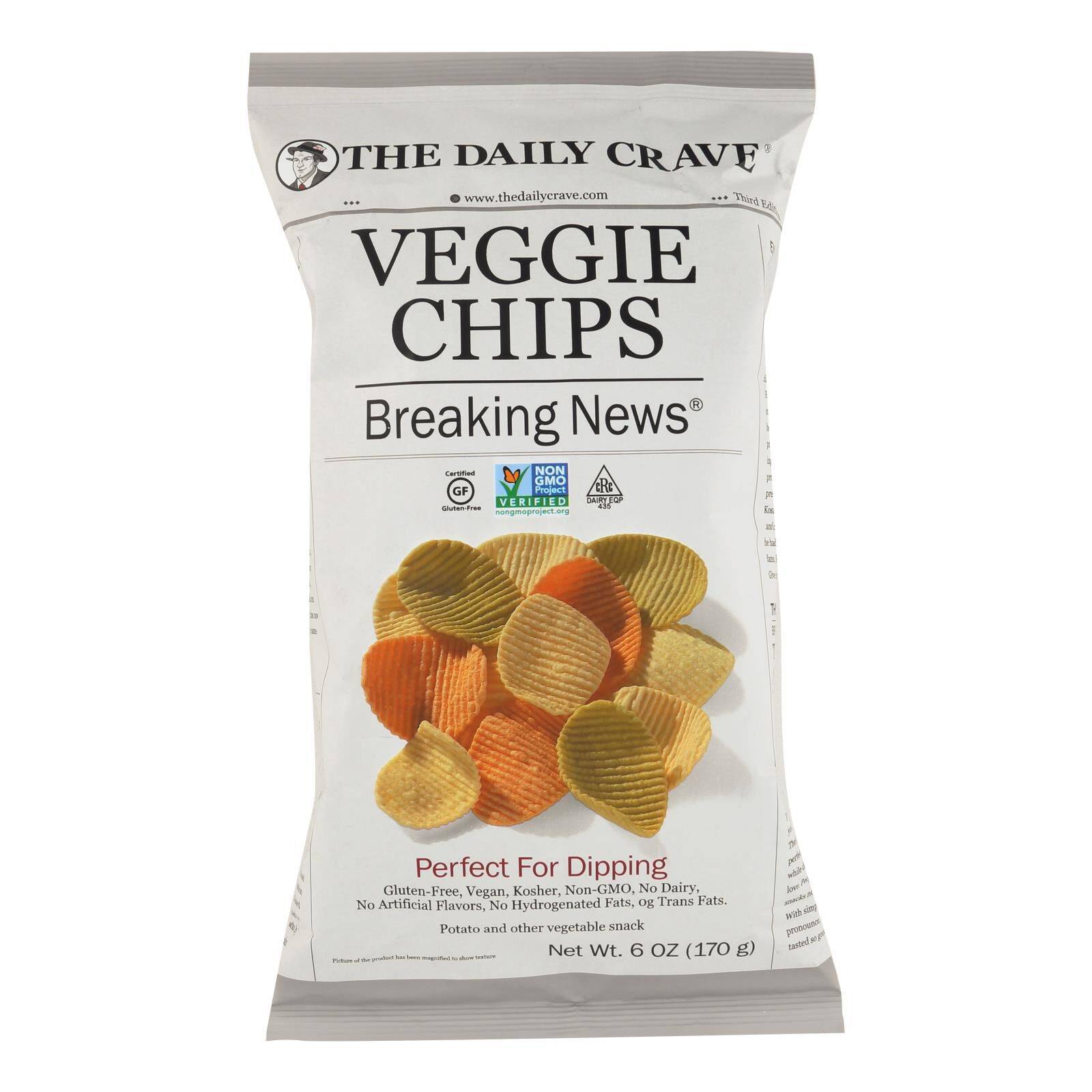Veggie Chips - Perfect For Dipping - Case Of 8, 6 Oz
