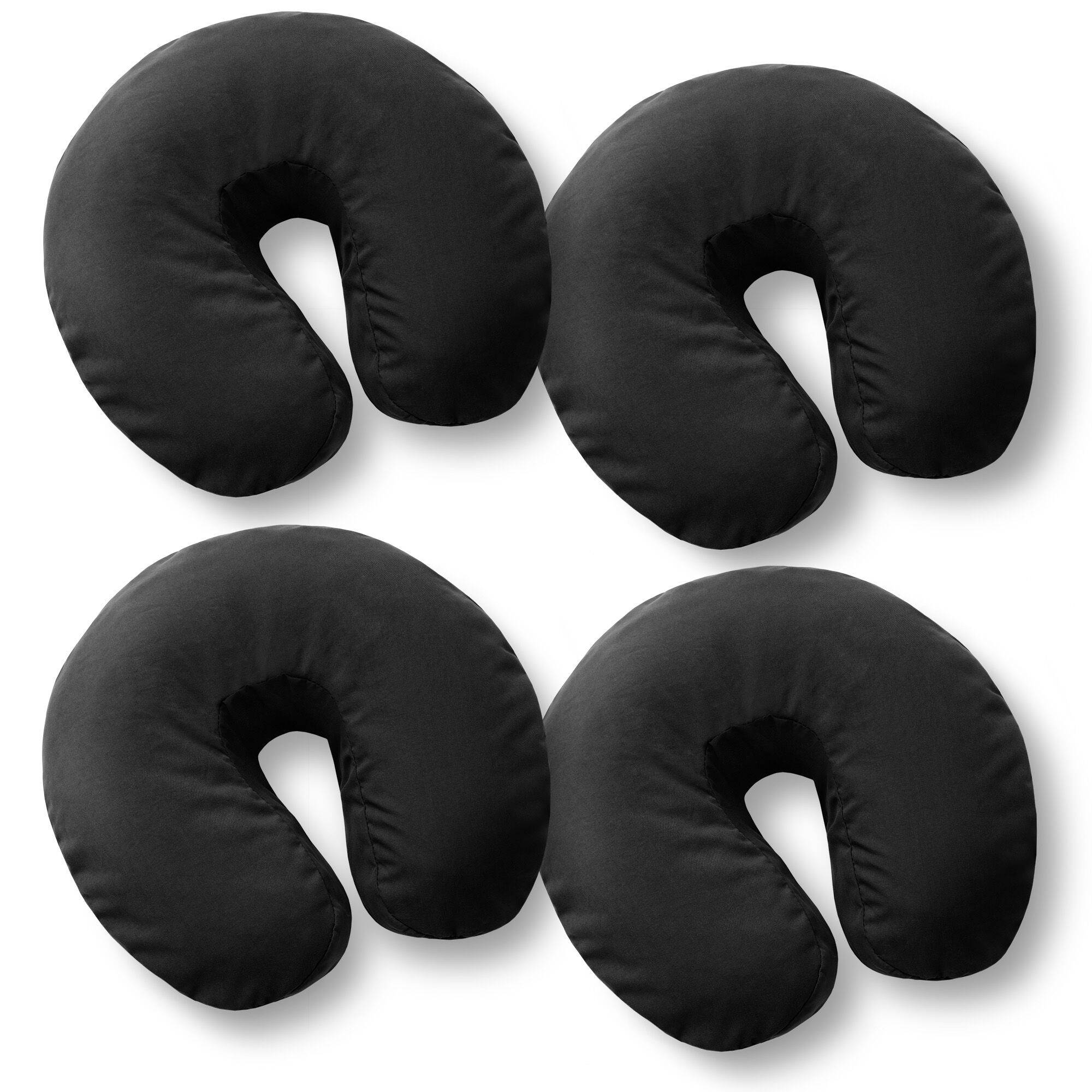 4 Pack Massage Table Face Cradle Headrest Covers - Microfiber Fitted