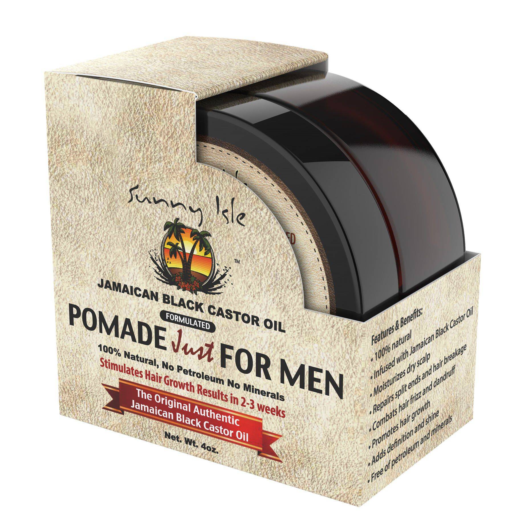 Jamaican Black Castor Oil Pomade for Men - 4 oz
