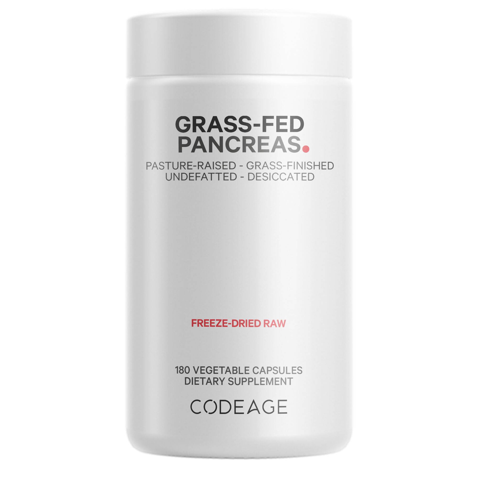 Grass-Fed Beef Pancreas Supplement Glandulars - Pasture Raised Bovine