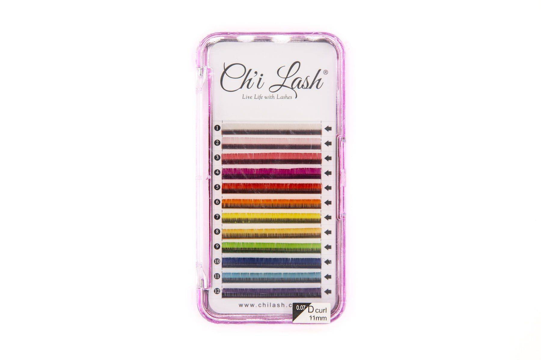 .07 D Colored Lashes