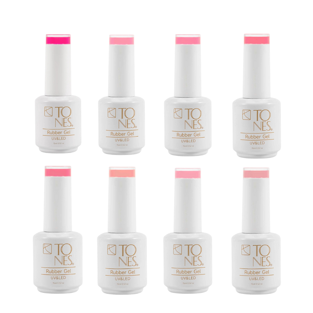 Rubber Base Gel Kit - Pretty In Pink