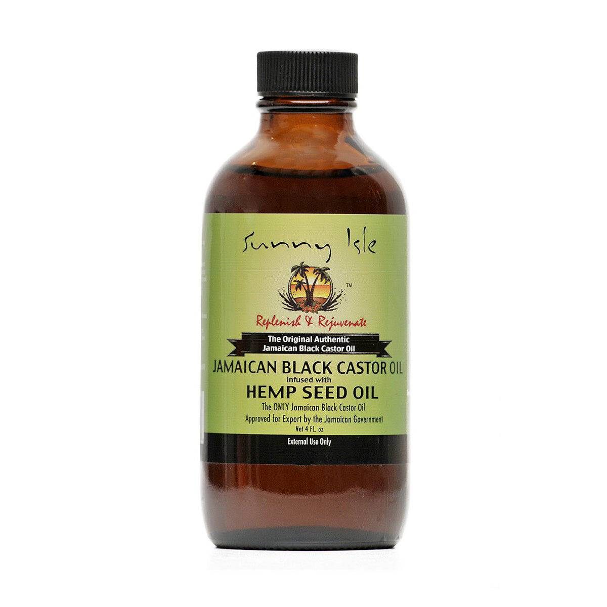 Jamaican Black Castor Oil infused with Hemp Oil - 4 oz