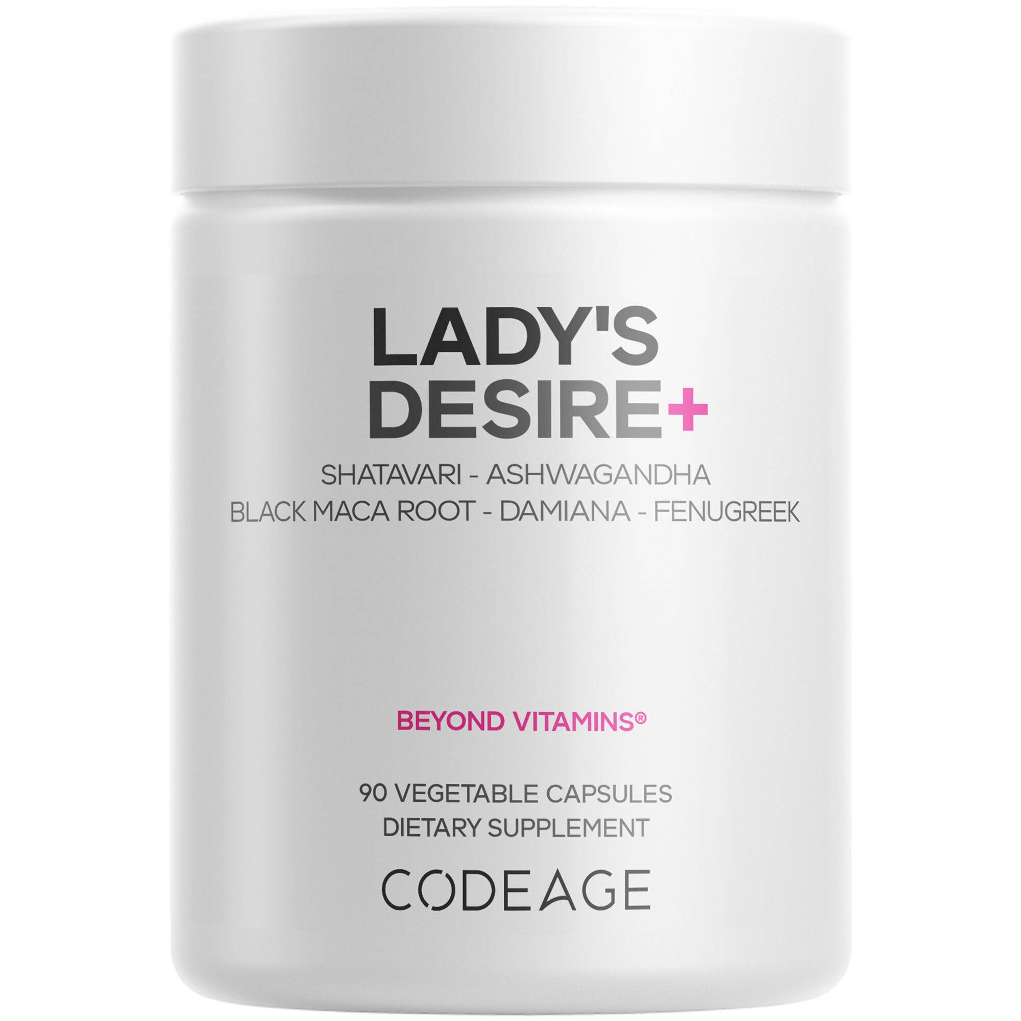 Lady's Desire+ Vit B6 Shatavari Damiana Black Maca L-Arginine HCl