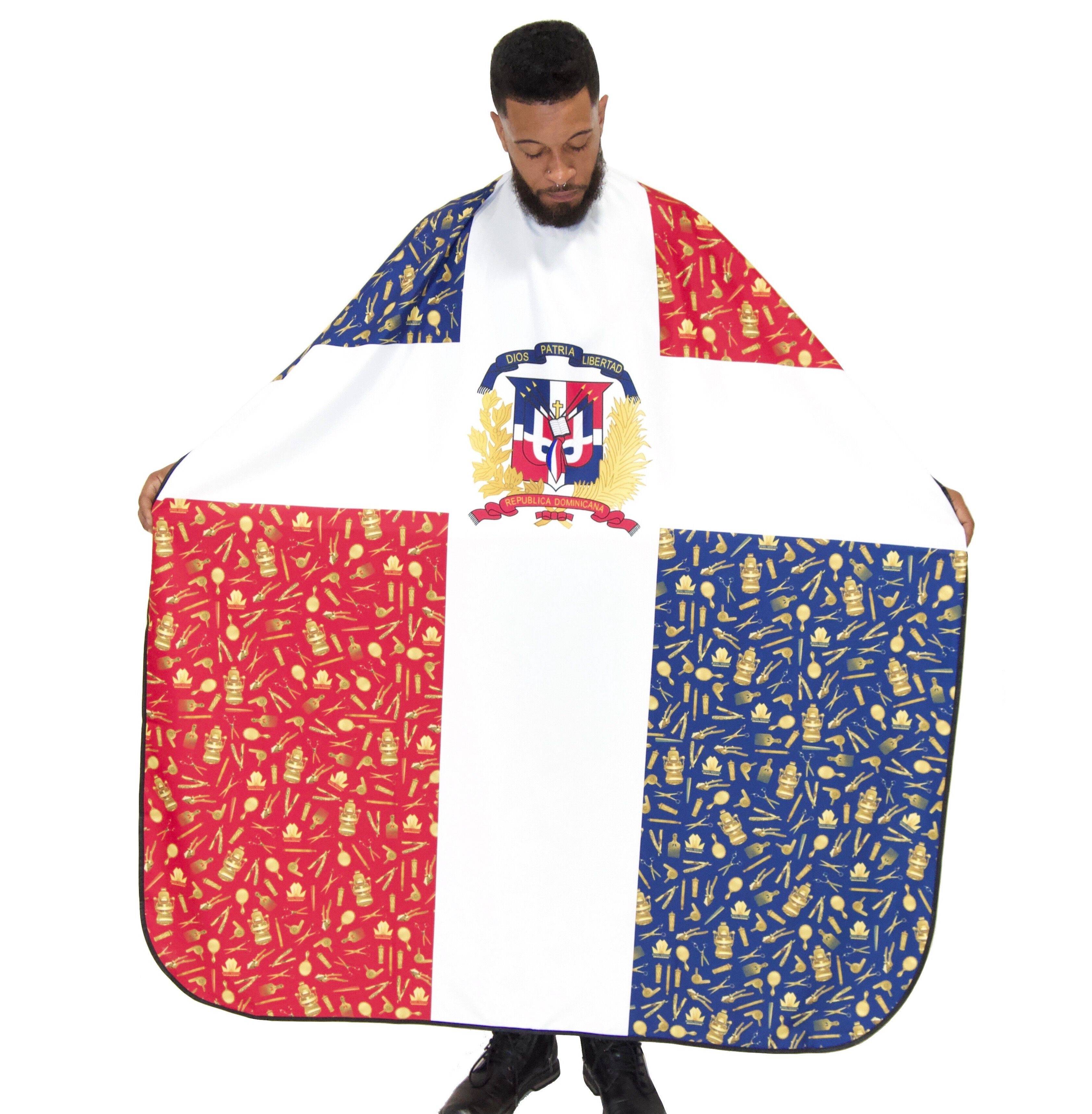 Dominican Republic Flag Barber Cape