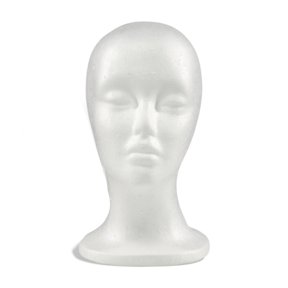 Styrofoam Display Wig Stand - Short Neck