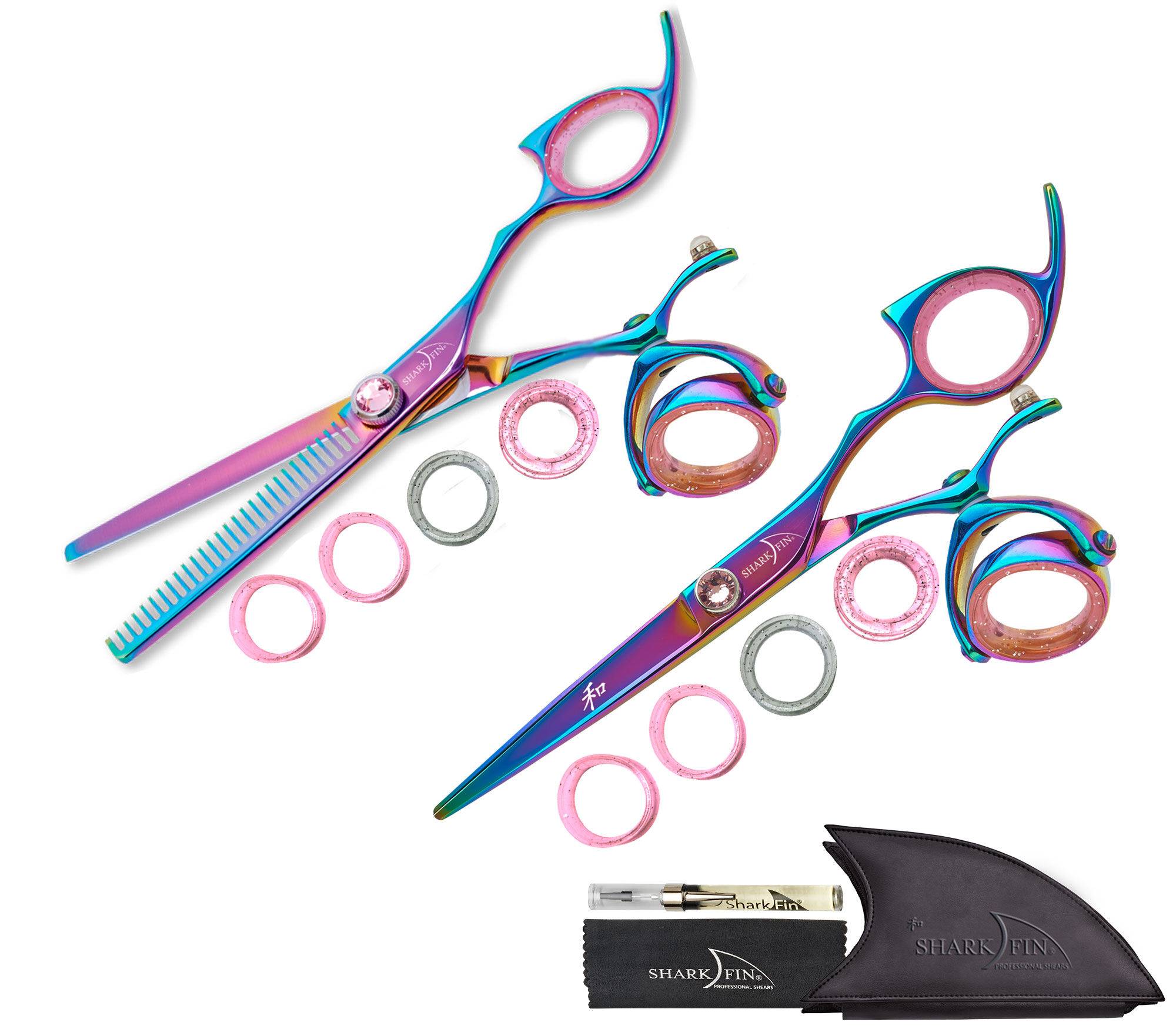 28 Tooth Thinner Rainbow Super Swivel + Cutting Shear Set