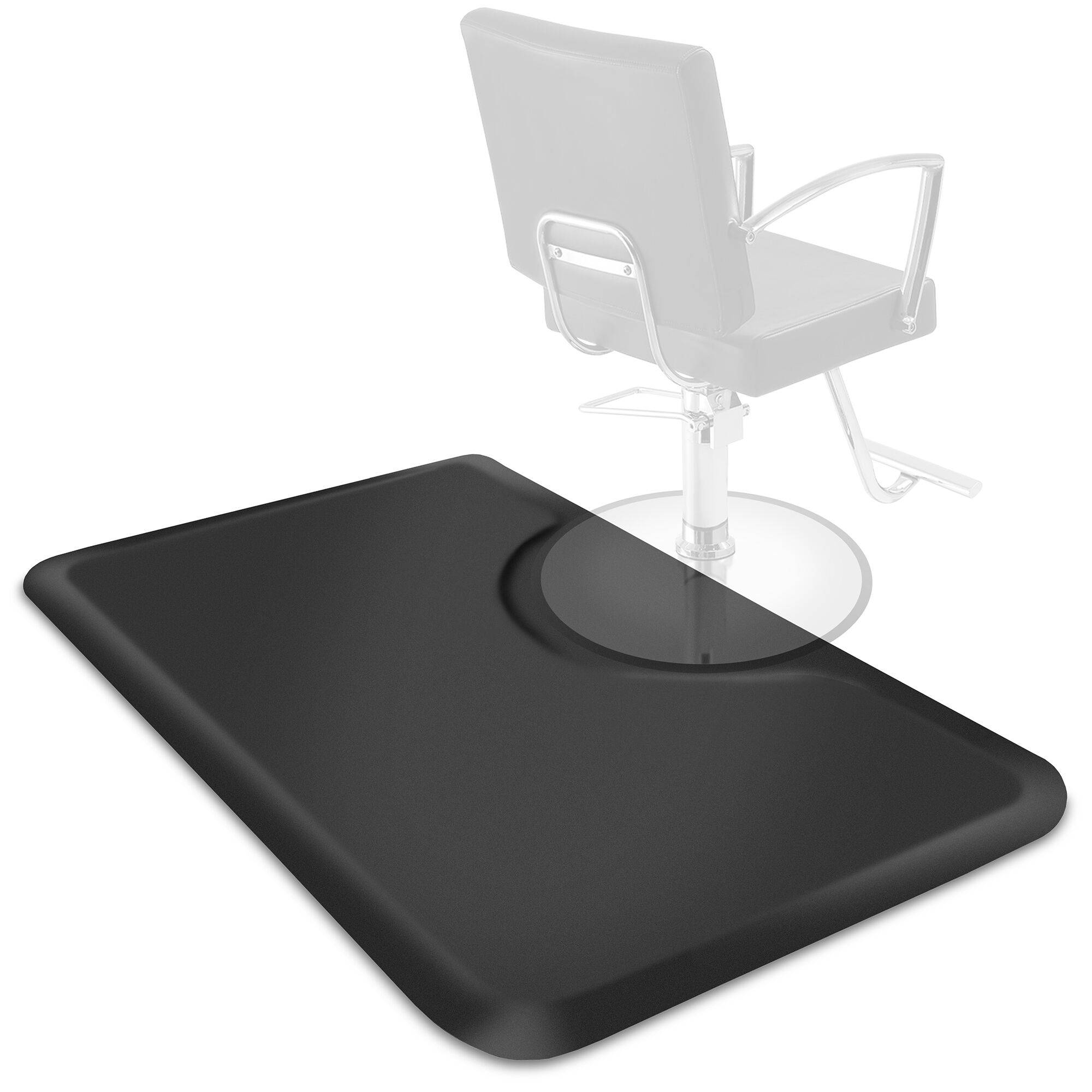 3' x 5' Anti-Fatigue Salon Barber Chair Floor Mat - Black