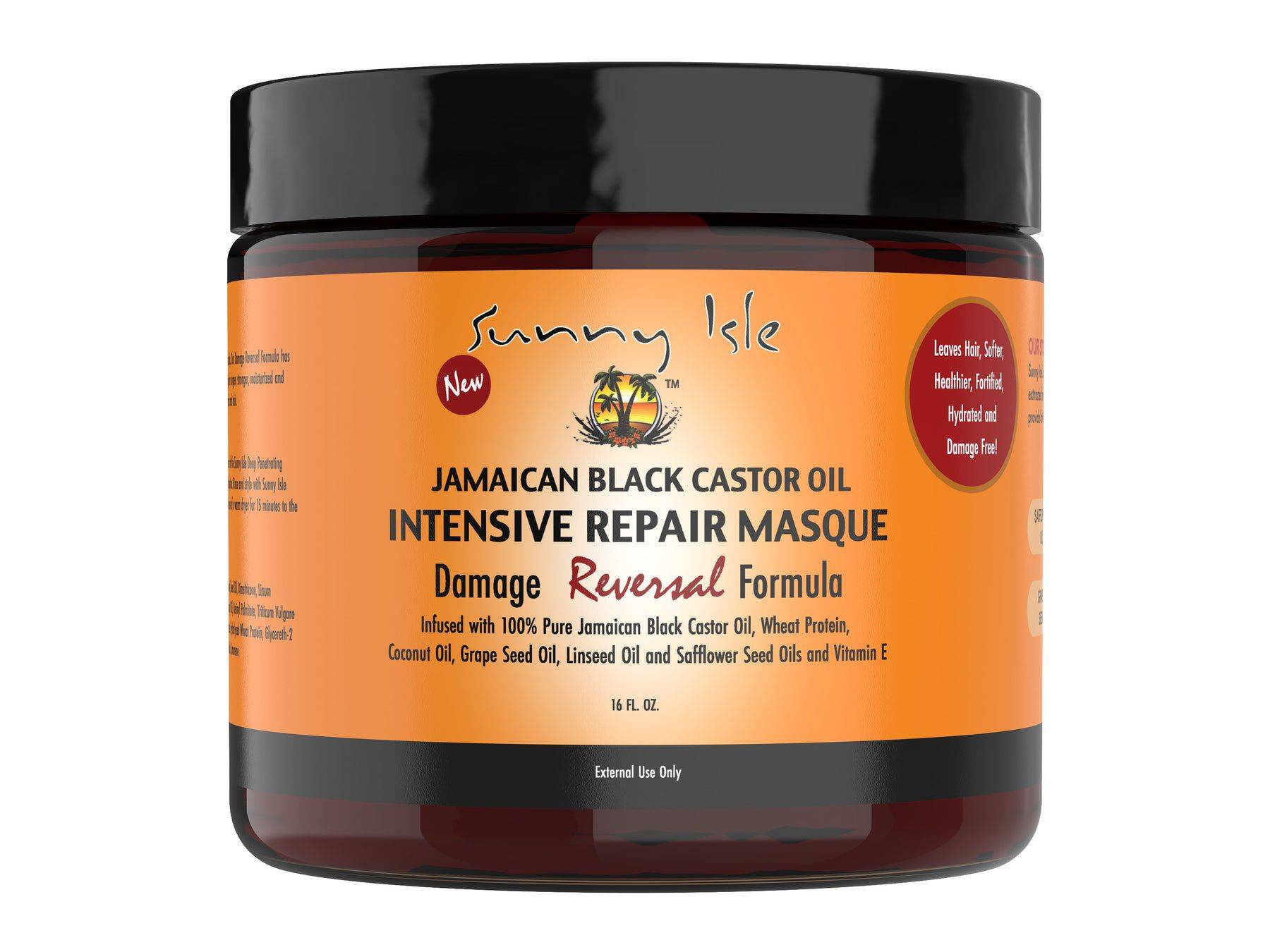 Jamaican Black Castor Oil Intensive Repair Masque - 16 oz