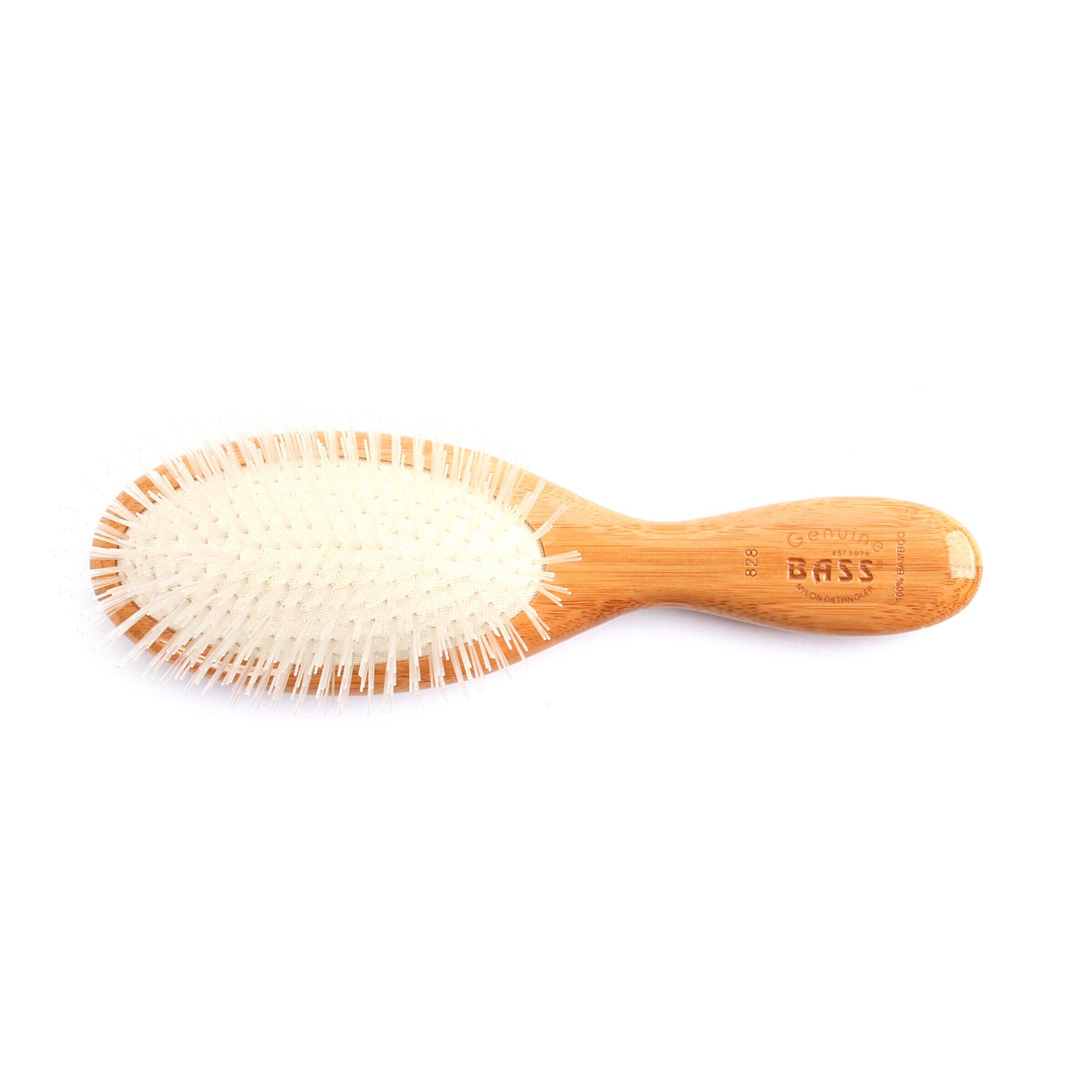 Ultra Flex Detangler w/ Nylon Flexi Pin Pure Bamboo Handle Medium Oval