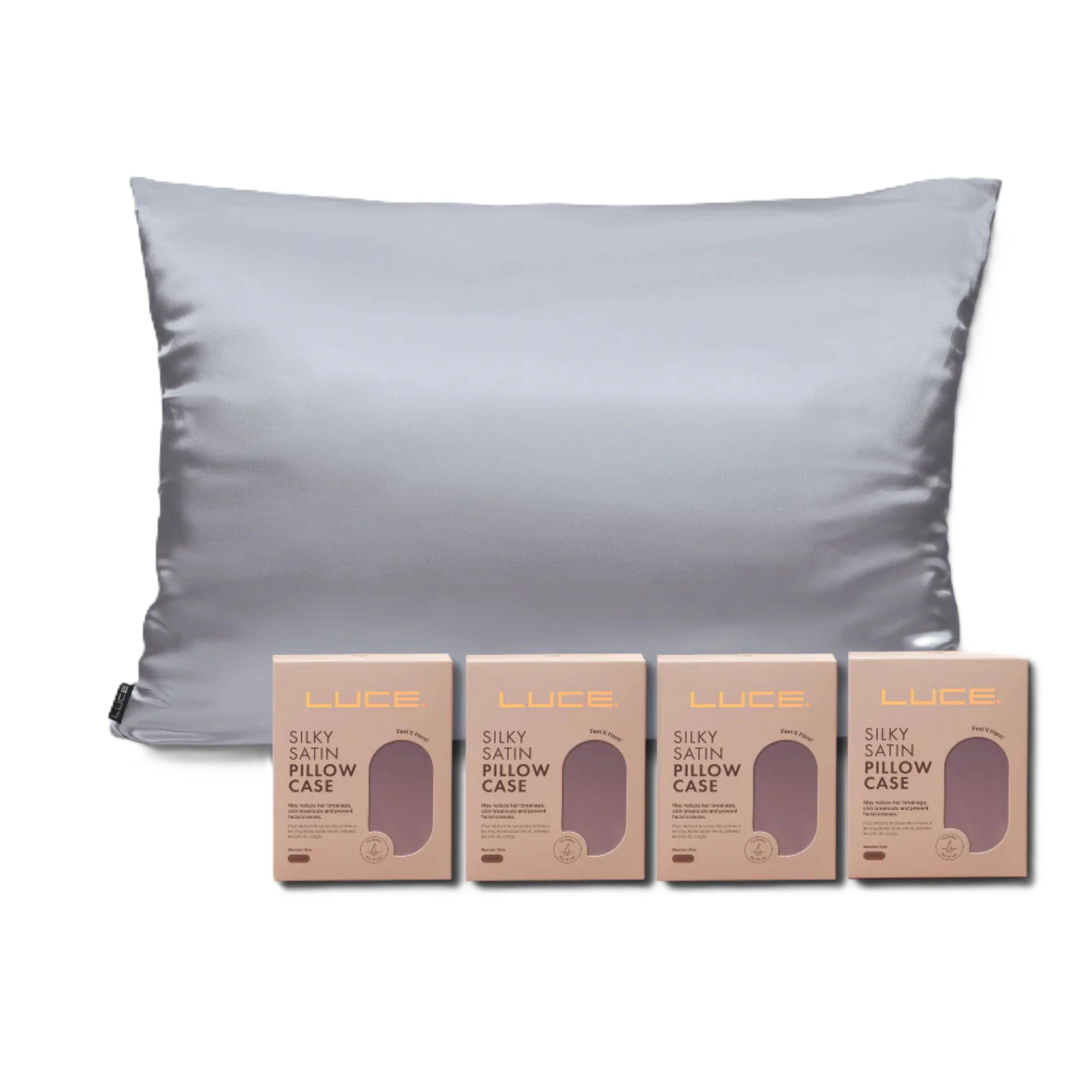 Premium Satin Pillowcase for Silky Smooth Hair & Skin - 4 Pieces
