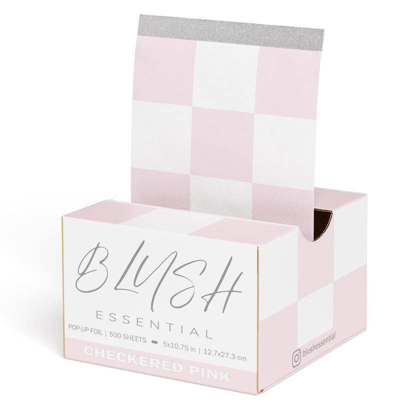 Checkered Pink Design Pop-Up Foils 5x10.75in 500 sheets