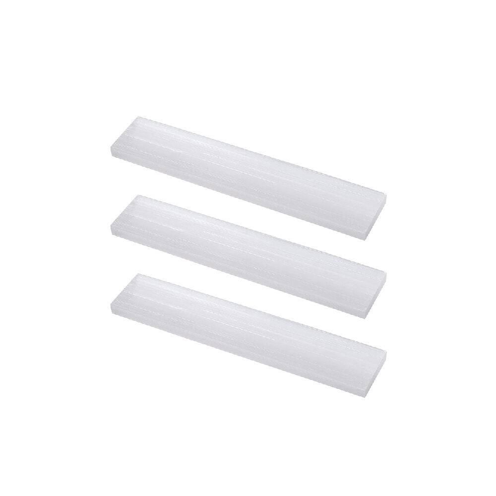 Himalayan Glow Selenite Crystal Ruler Charging Stones 3 pieces