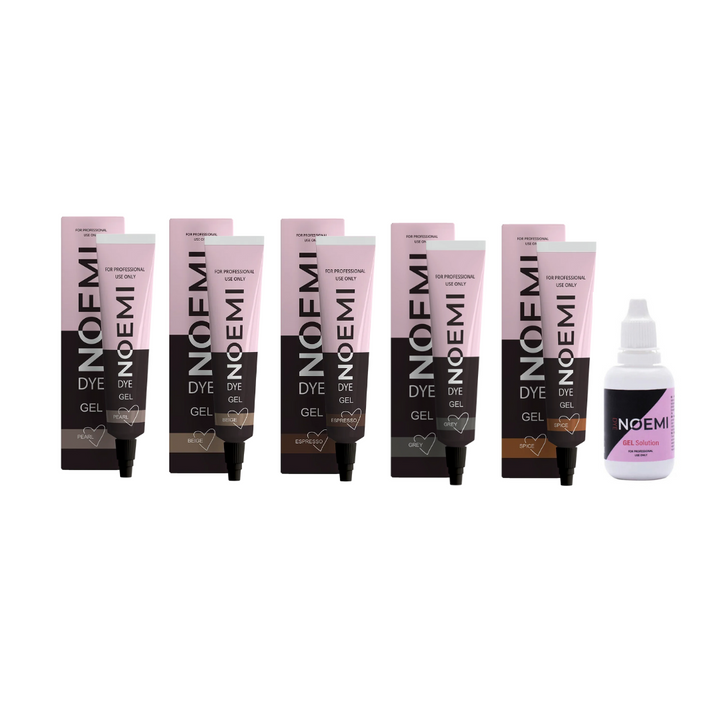 Hybrid Liquid Dye Kit - All 5 Colors w/ 14ml Gel Developer