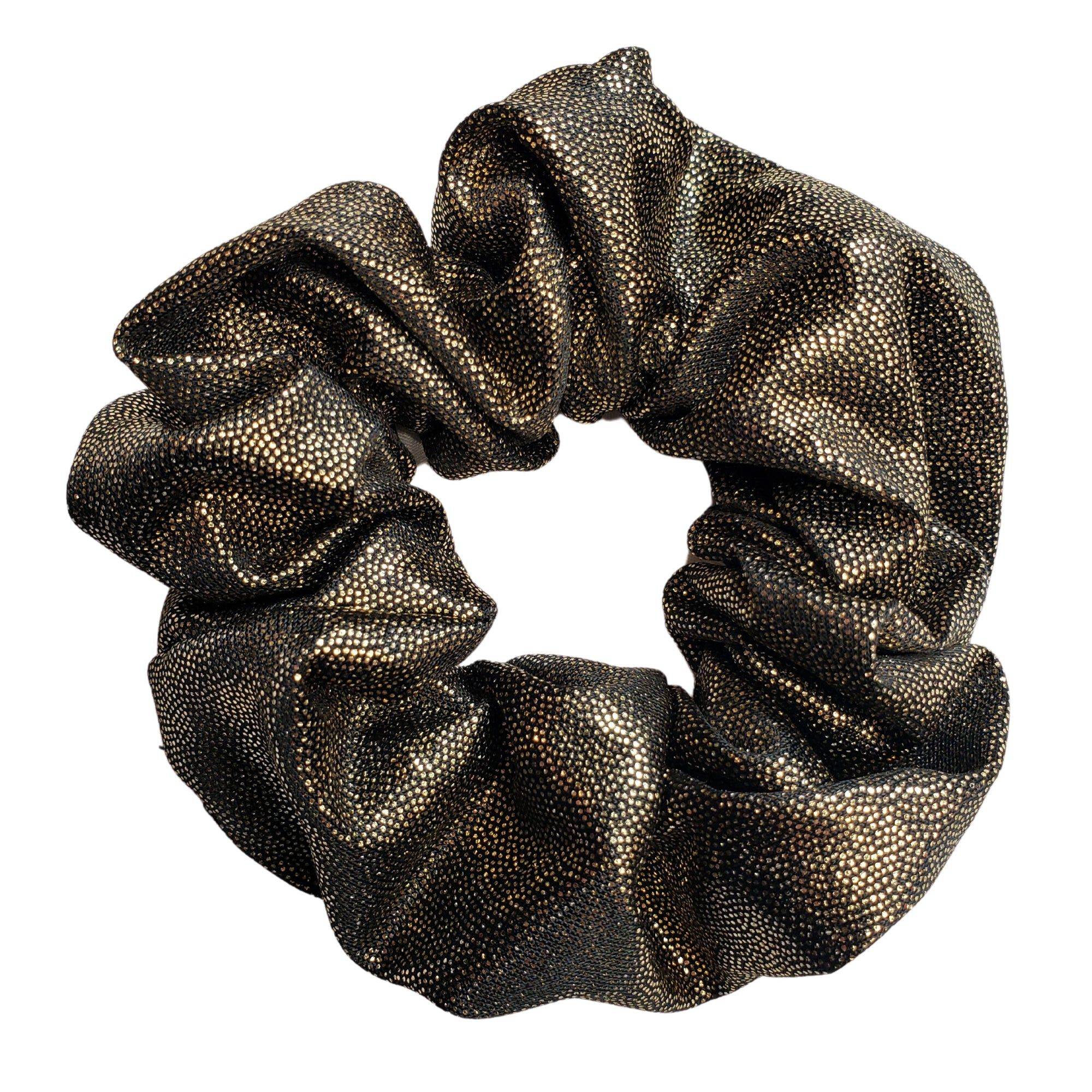 Silky and Smooth Metallic Dots Scrunchie