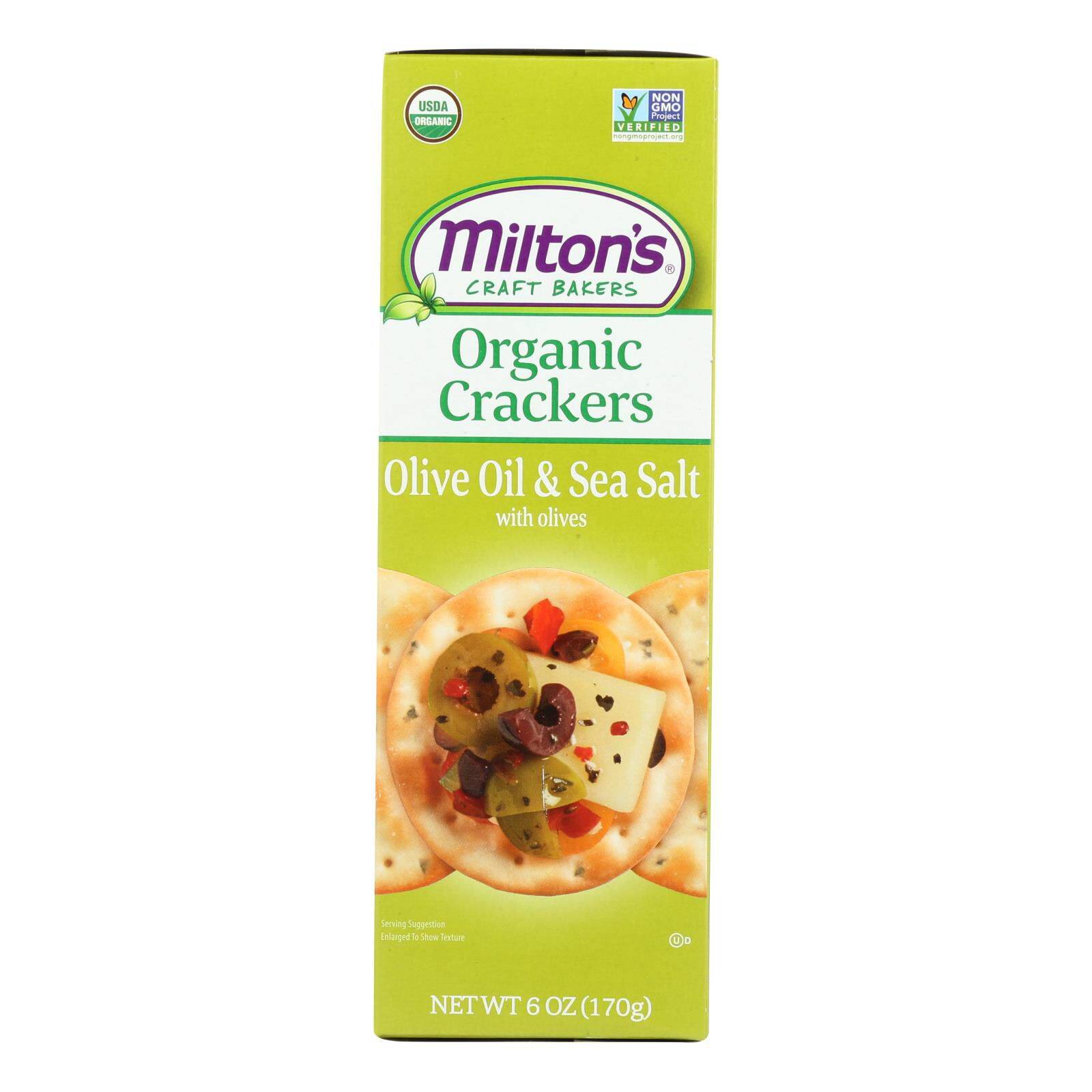 Baked Crackers Olive Oil & Sea Salt - Case Of 8, 6 Oz