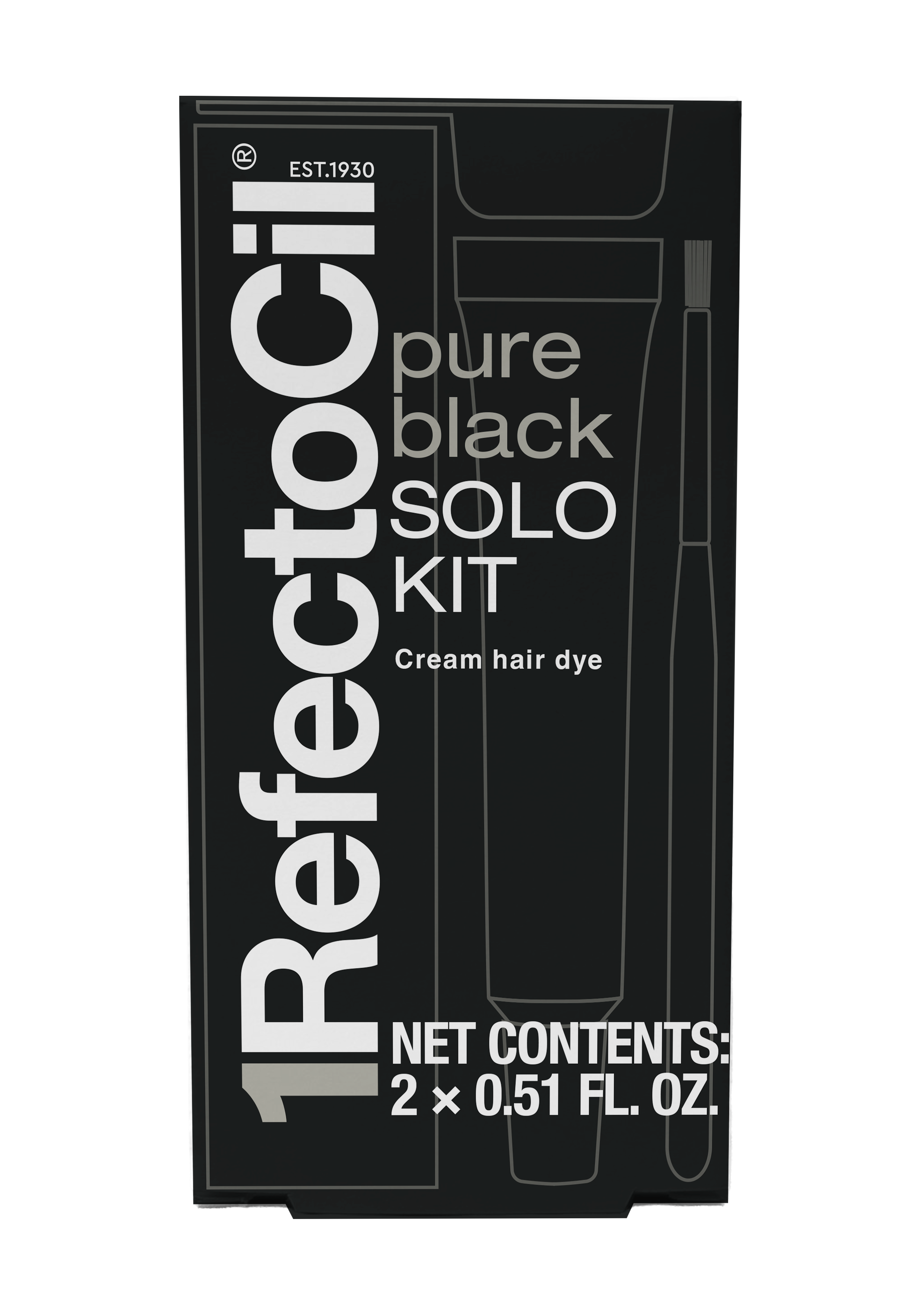 Cream Hair Dye Solo Kit