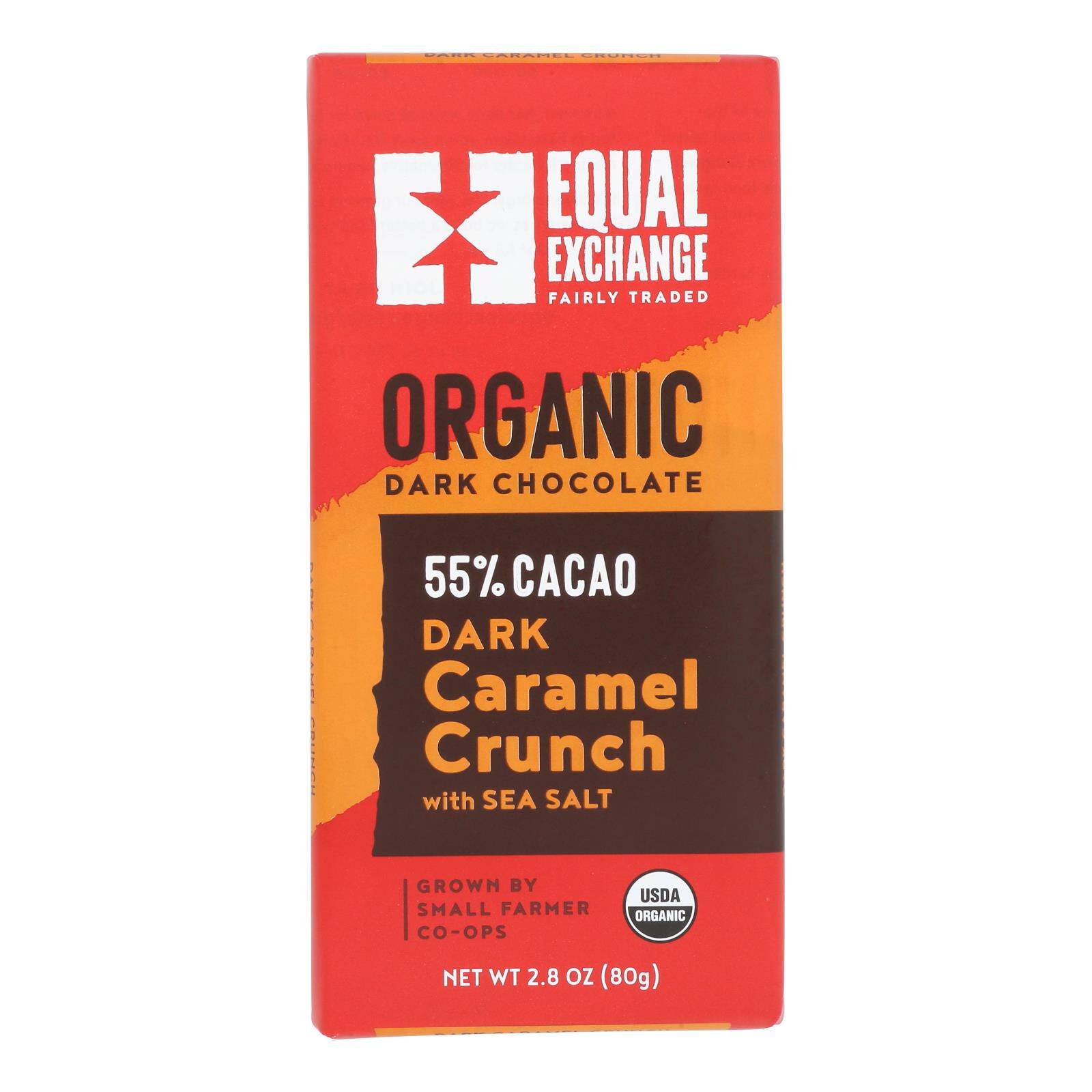Milk Chocolate Bar - Caramel Crunch With Sea Salt - Case Of 12, 2.8 Oz