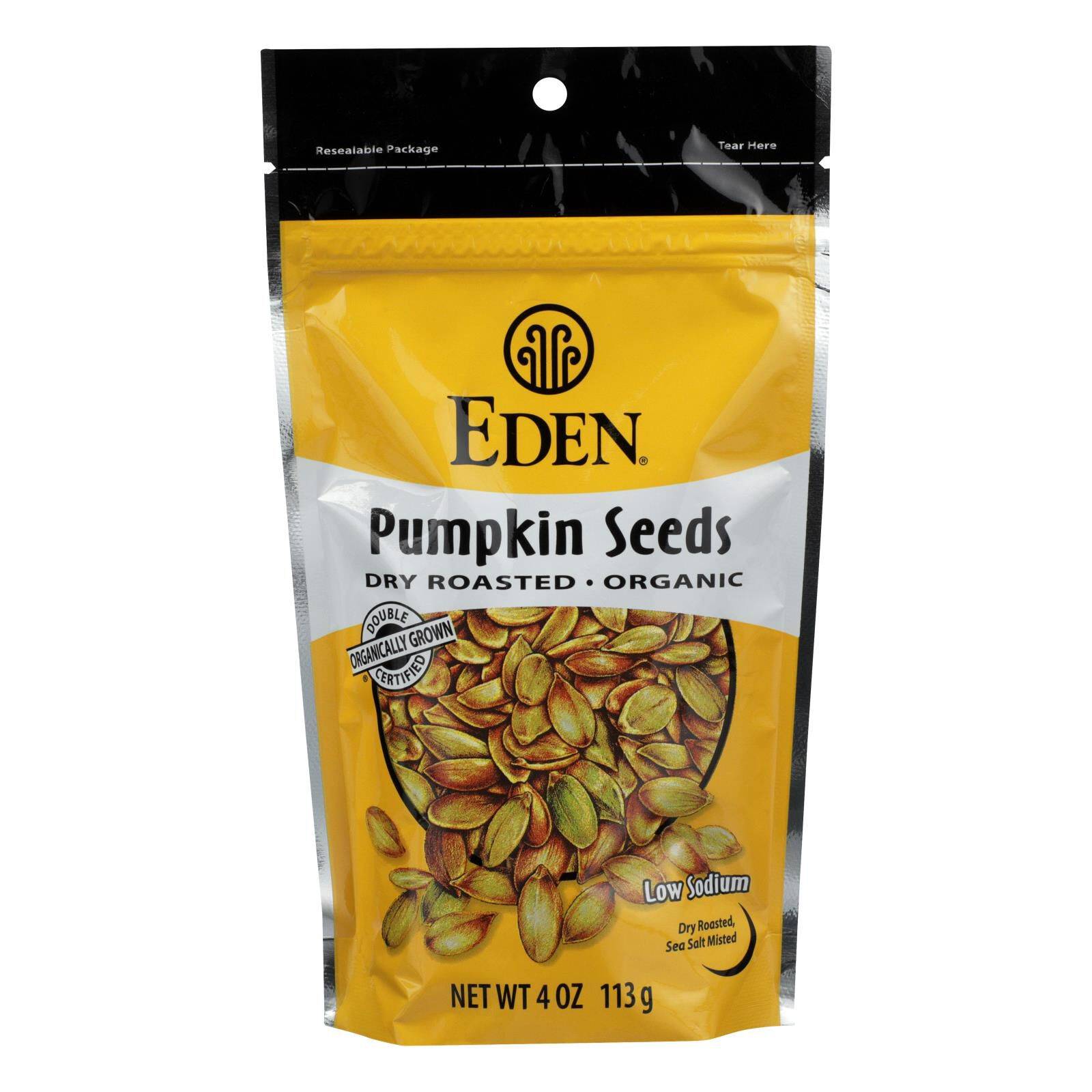 Organic Dry Roasted Pumpkin Seeds - Case Of 15, 4 Oz