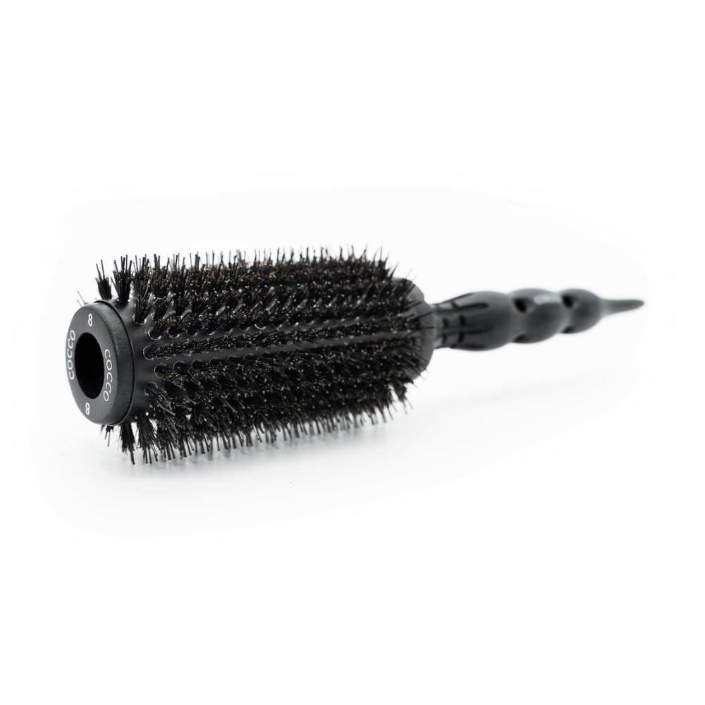 Black Line Wood  Ceramic Boar Brush