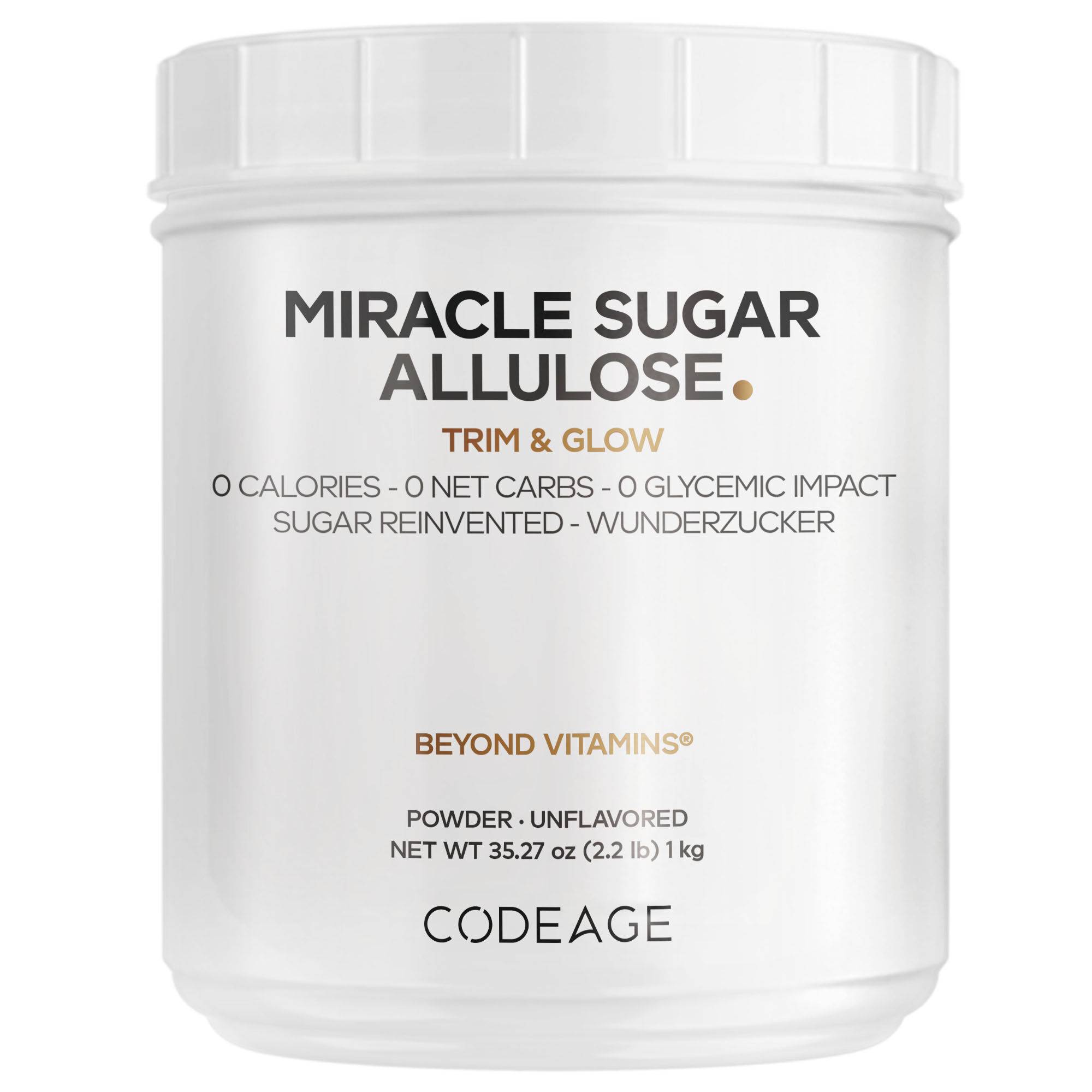 Miracle Sugar Allulose Powder - Rare Sugar Alternative to Stevia