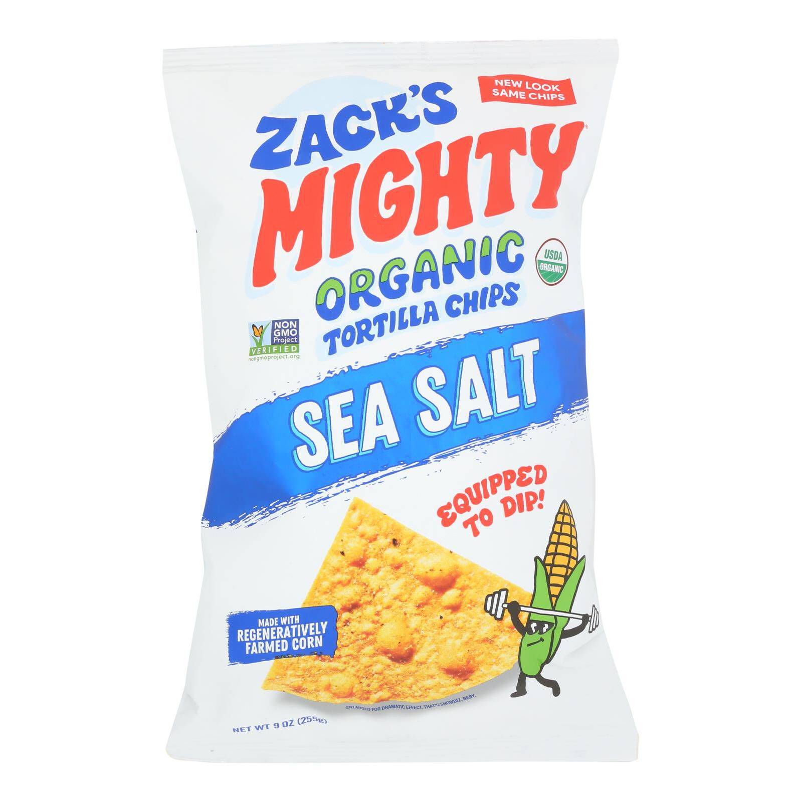 Sea Salt Flint Corn Tortilla Chips - Case Of 9, 9 Oz