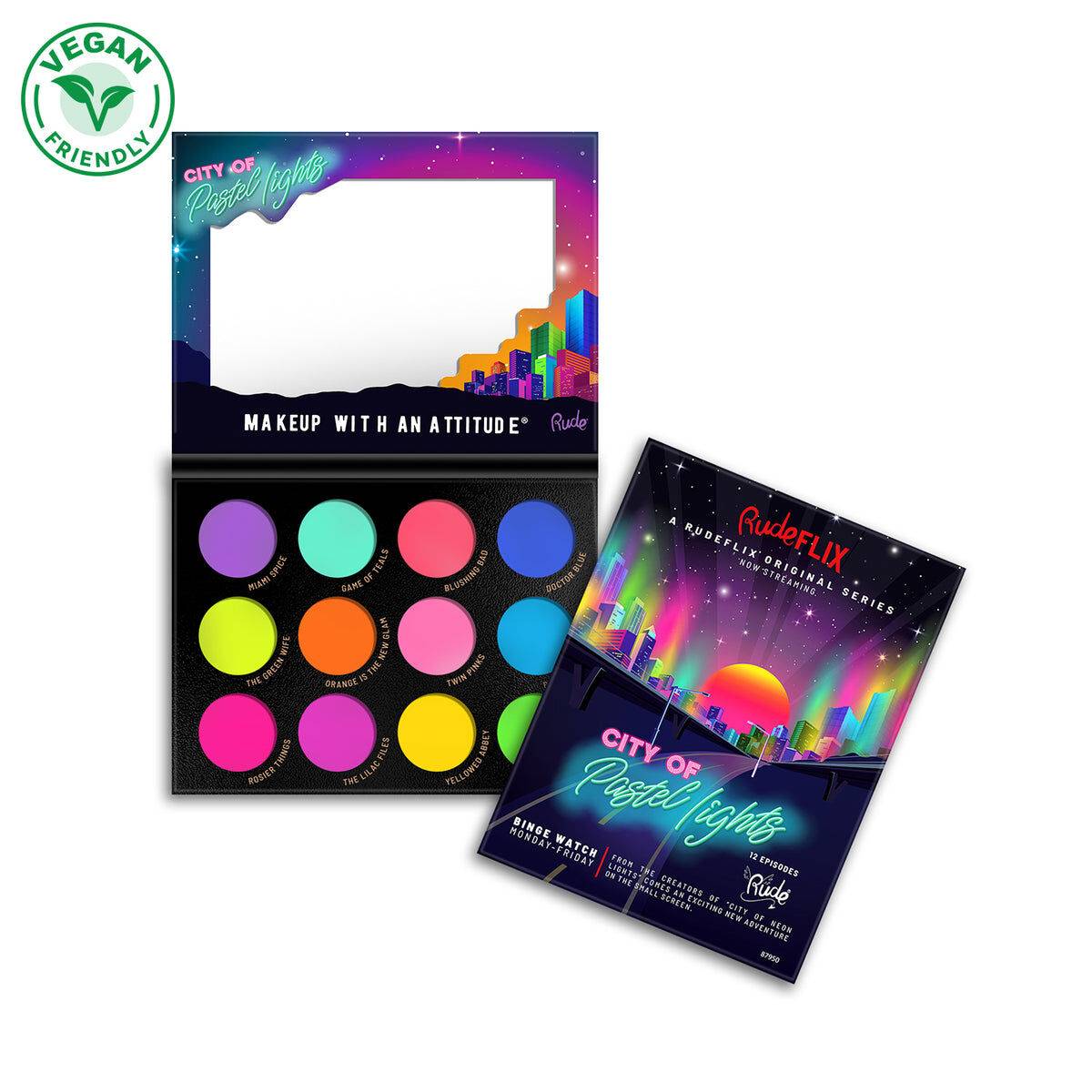 City of Pastel Lights 12 Pastel Pigment & Eyeshadow Palette