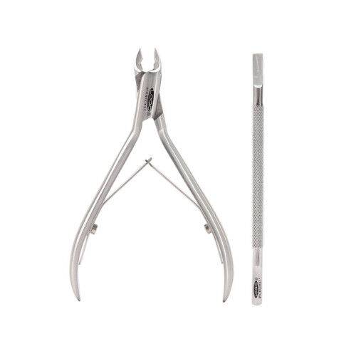 1/2 Jaw Cuticle Nipper & Cuticle Pusher Nail Care Set