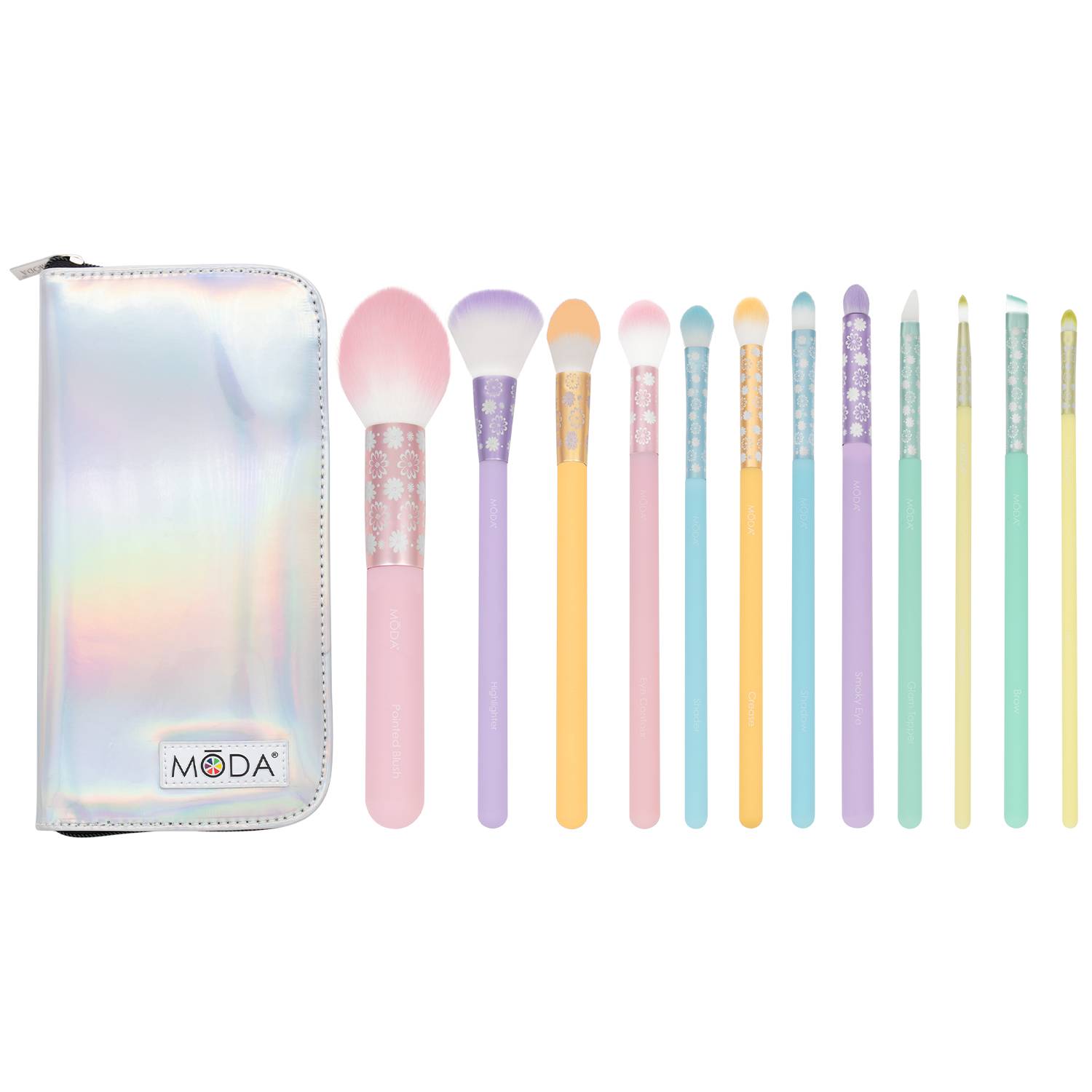 Pastel Full Face 13pc Makeup Brush Kit