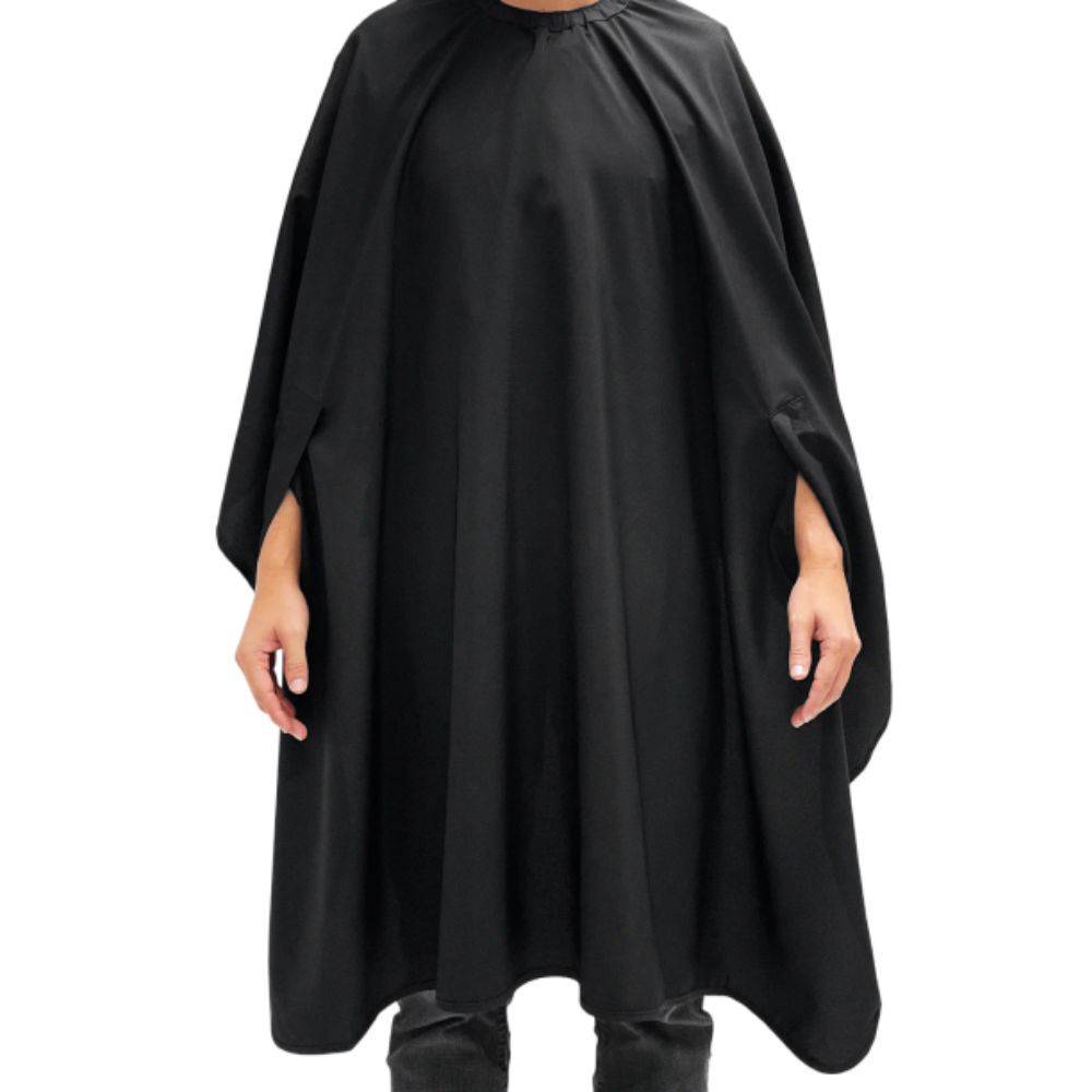The Hands Free Barber Cape - Solid Black