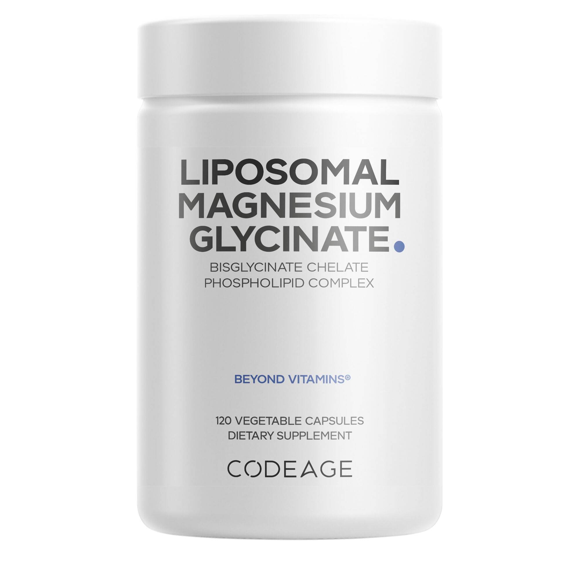Liposomal Magnesium Glycinate Supplement - BioPerine Black Pepper