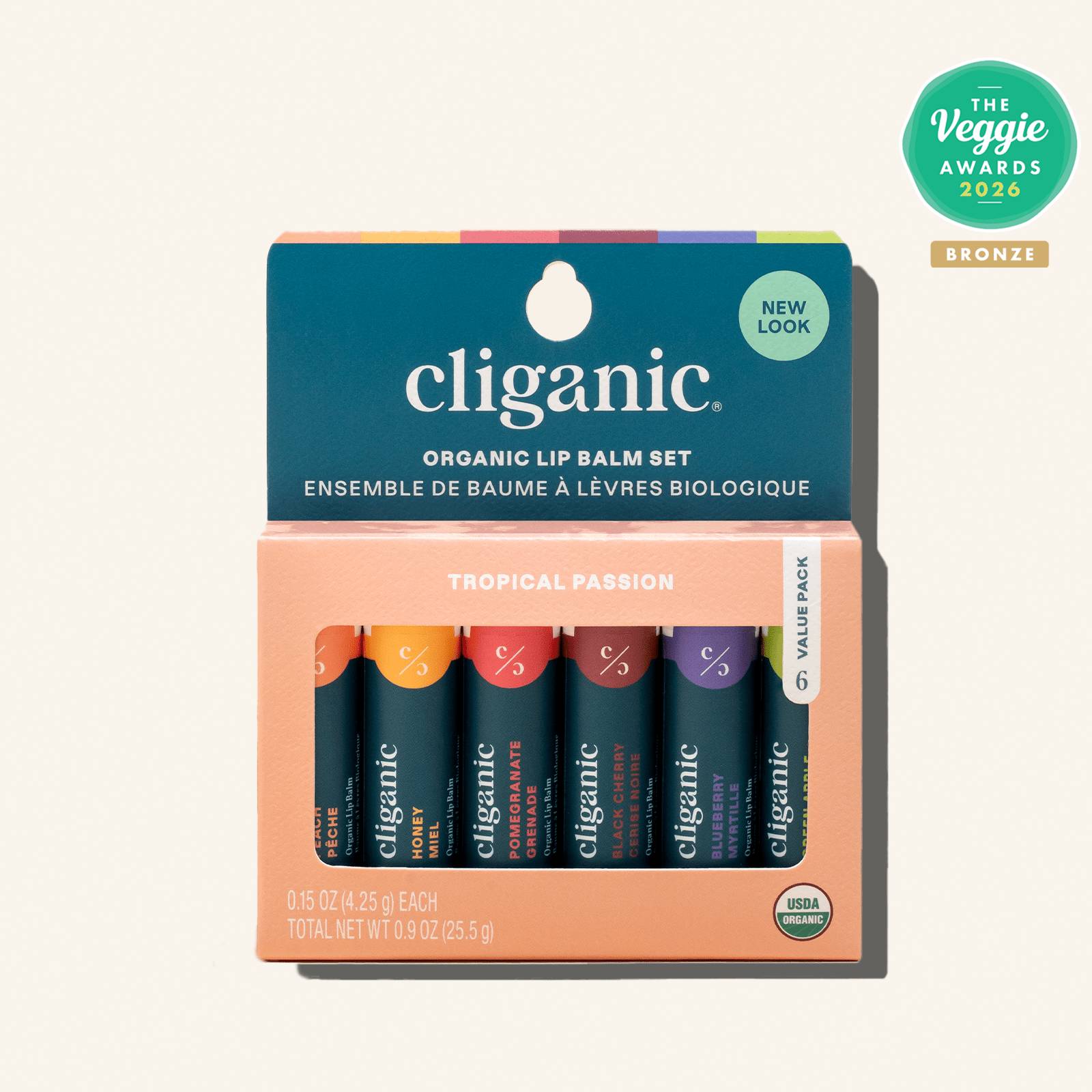 Organic Lip Balm Set - Tropical Passion