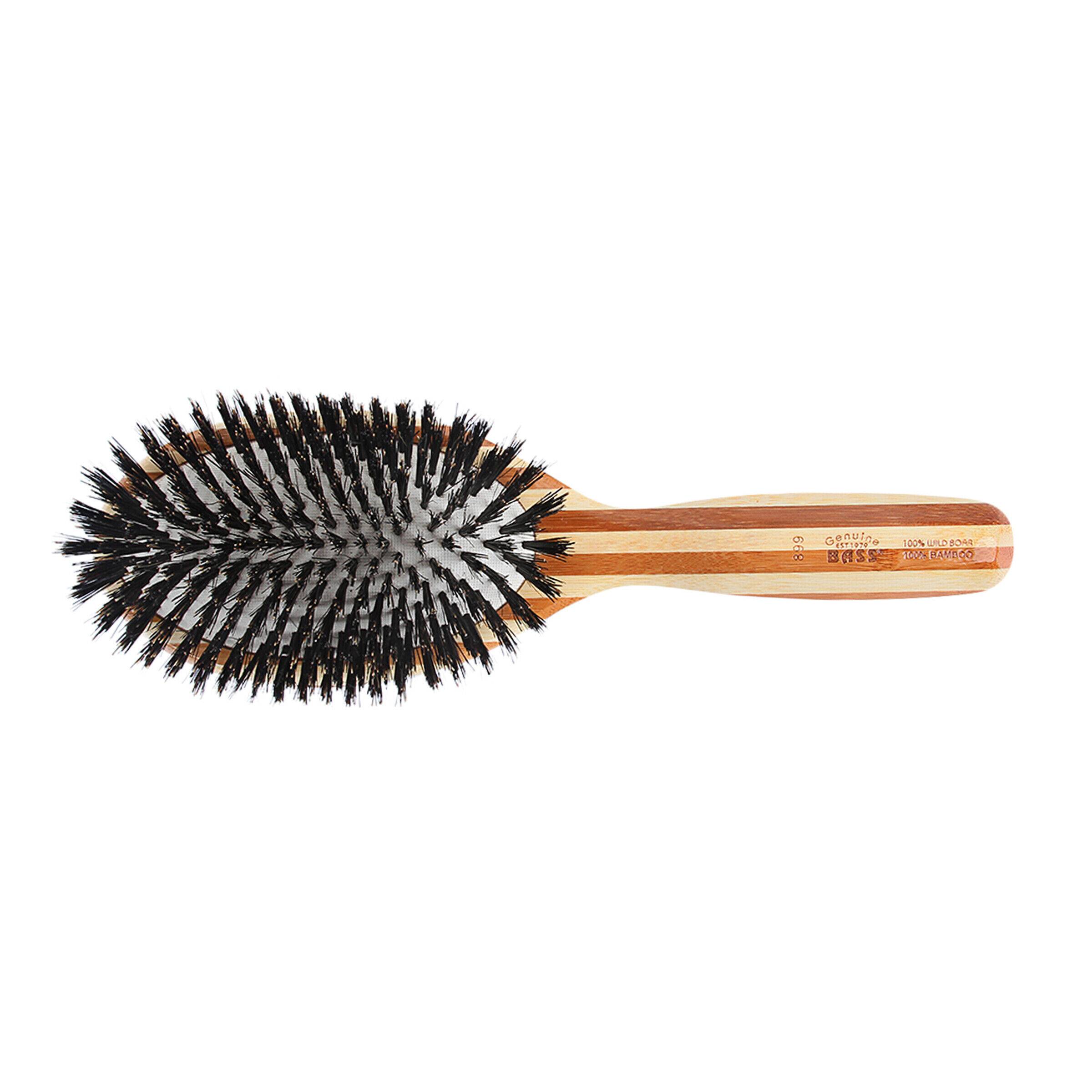 Shine&Condition Pure Natural Boar Bristle FIRM Bamboo Handle Oval