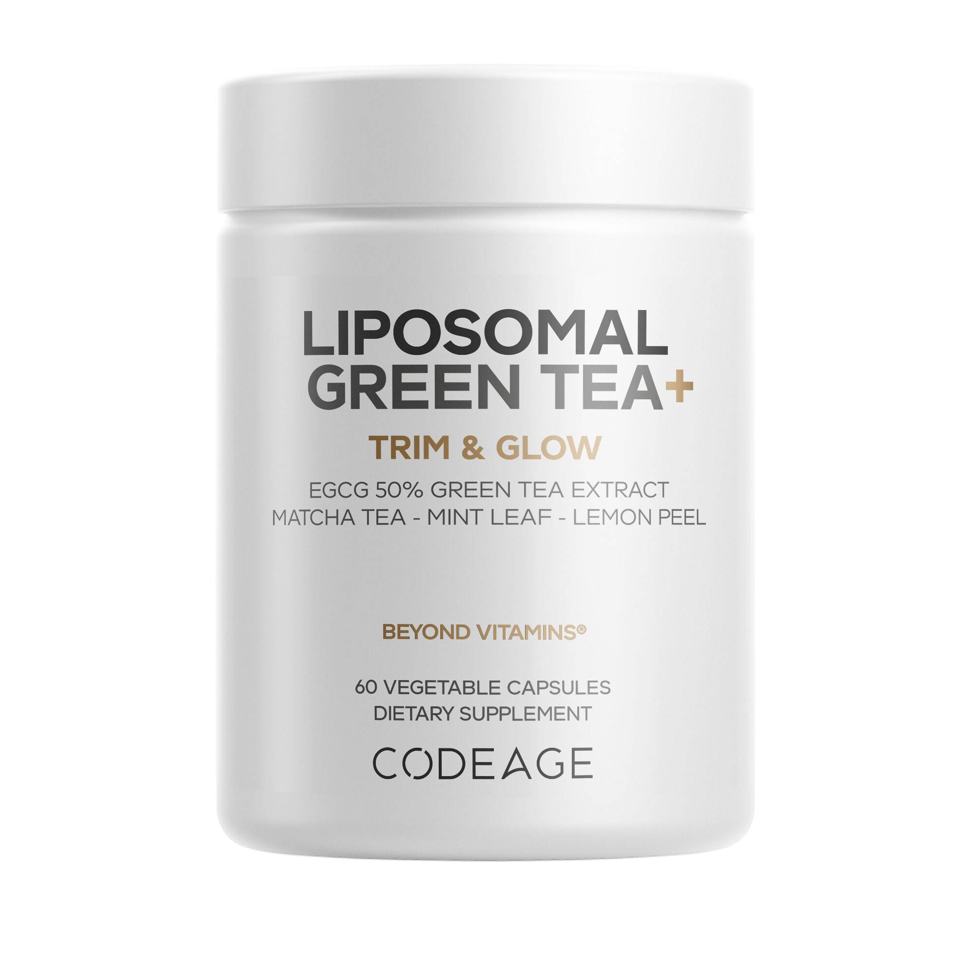 Liposomal Green Tea+ EGCG 50% Green Tea Extract, Peppermint Leaf