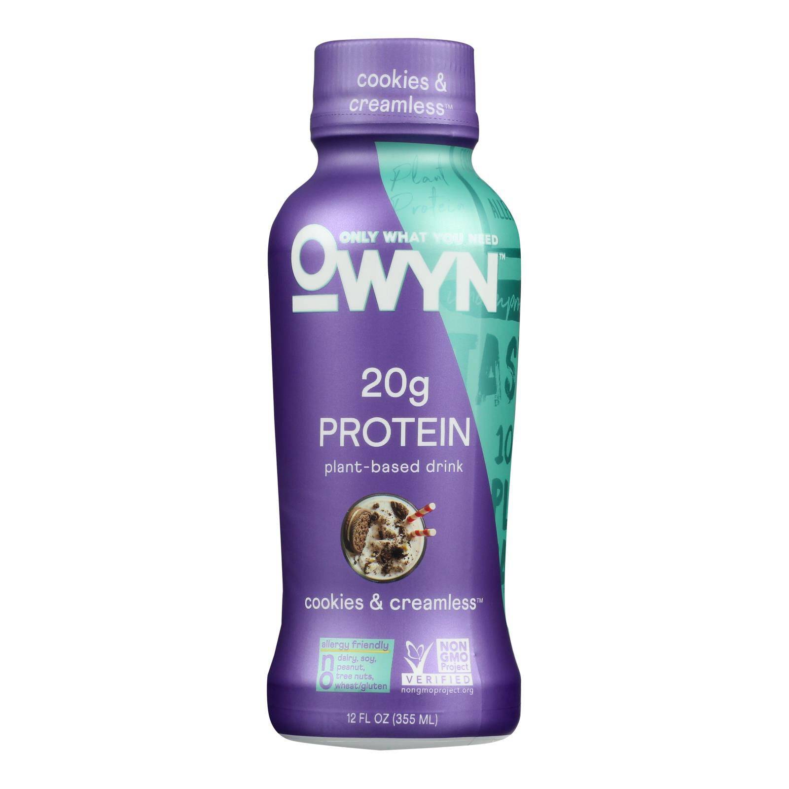 Plant Based Cookie Cream Protein - Case Of 12, 12 Fl Oz