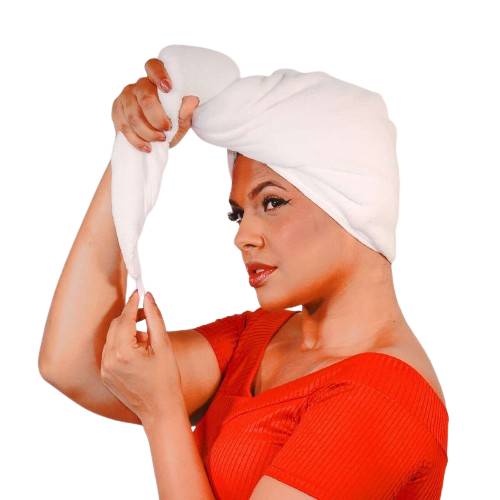 Turban Towel - 2 in 1 - Fleece + Muslin 100% cotton