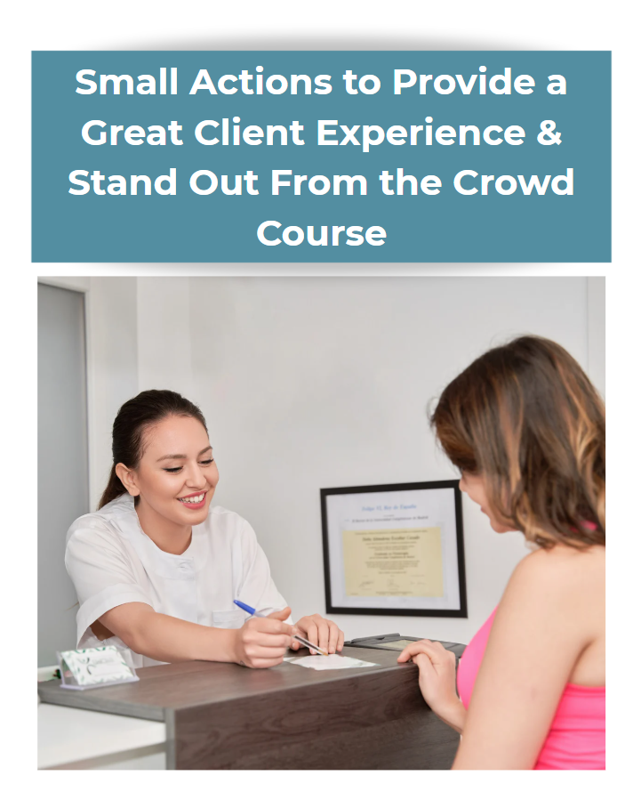 Small Actions to Provide a Great Client Experience & Stand Out Course