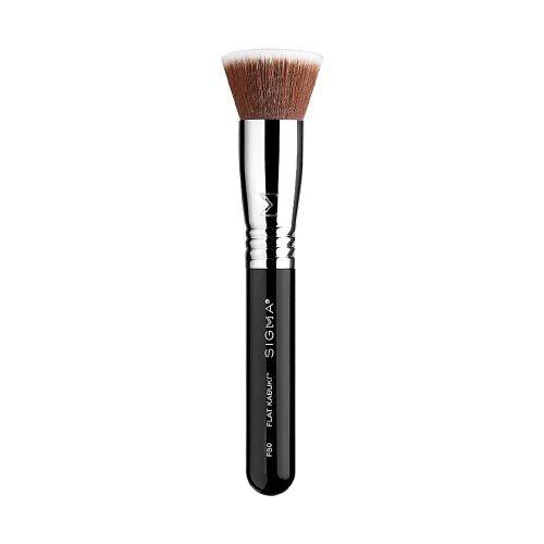 F80 Flat Kabuki Brush - Black/Chrome